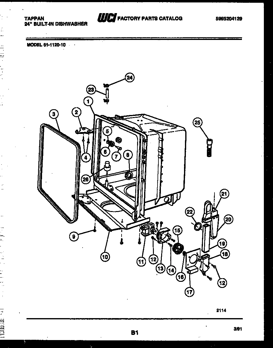 05 - TUB AND FRAME PARTS