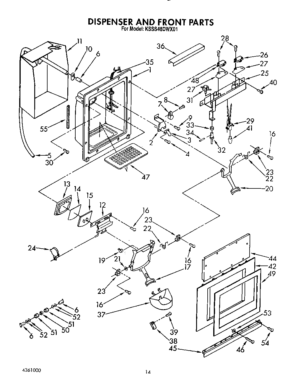 13 - DISPENSER AND FRONT