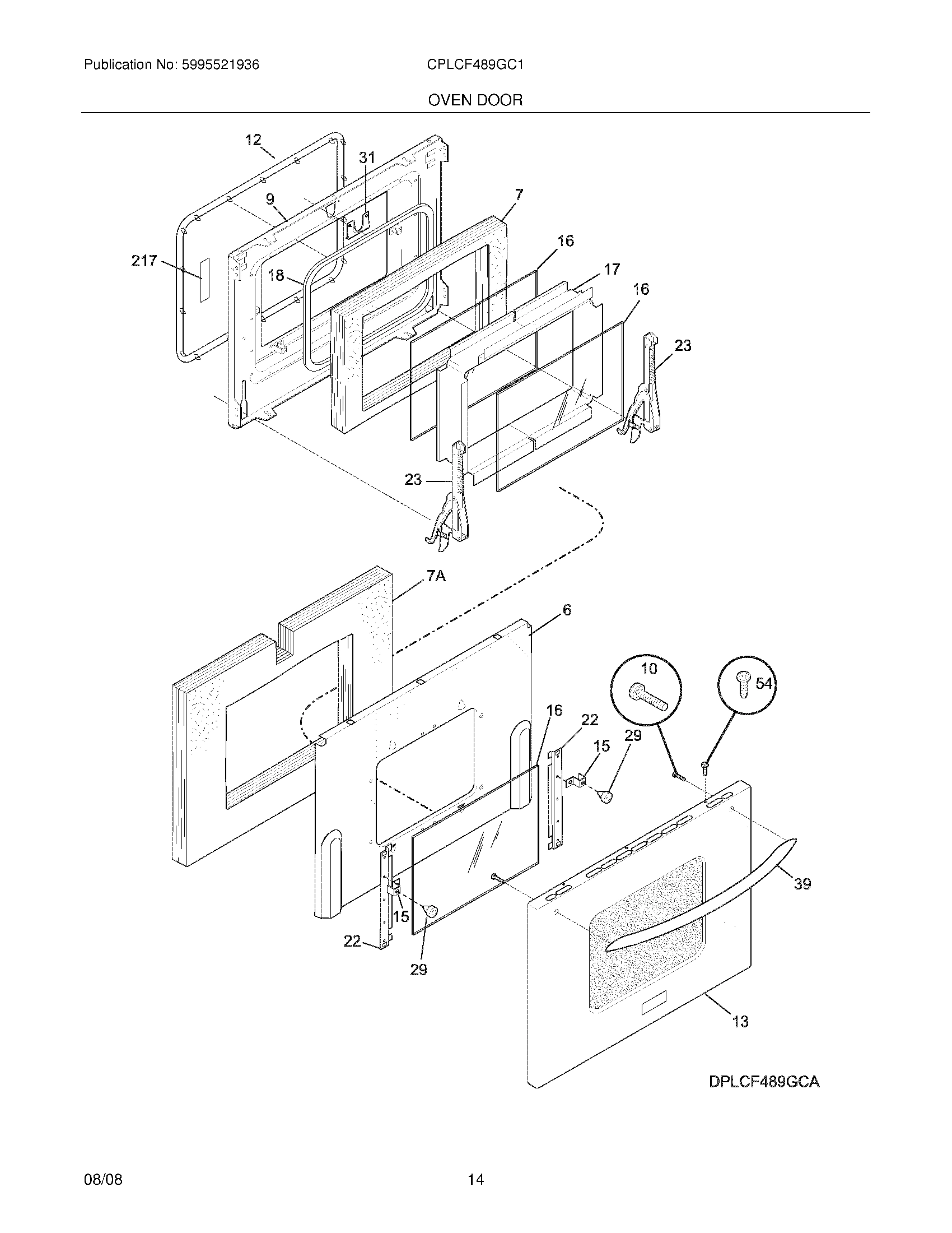 13 - OVEN DOOR