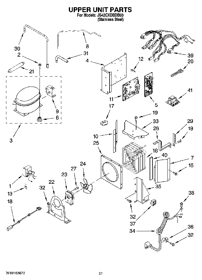 13 - UPPER UNIT PARTS