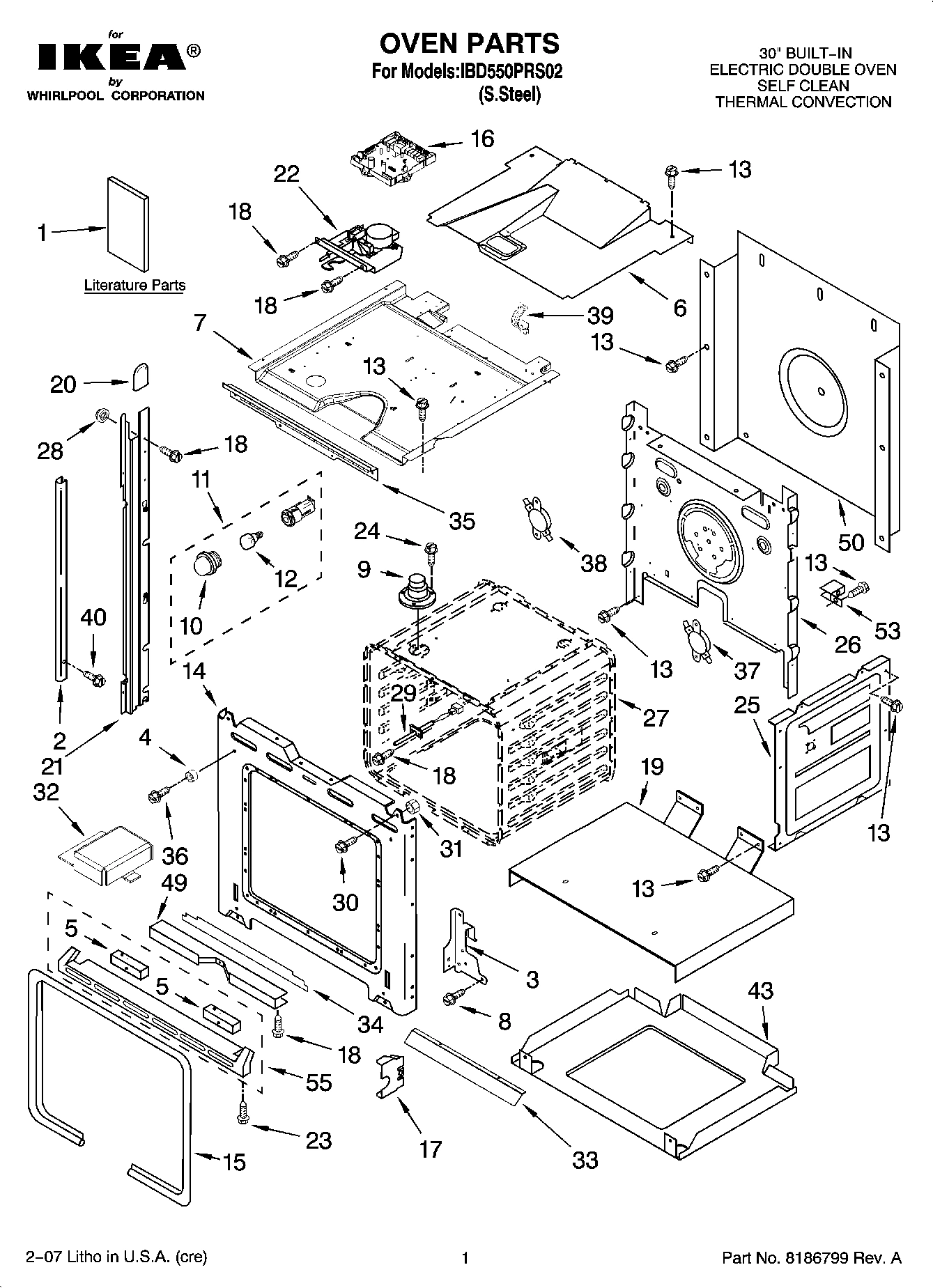 01 - OVEN PARTS
