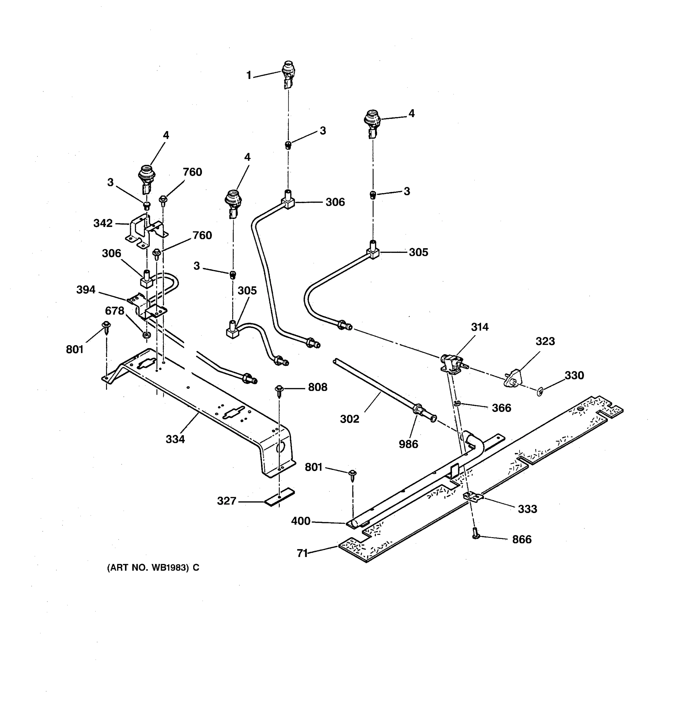 SURFACE BURNER PARTS
