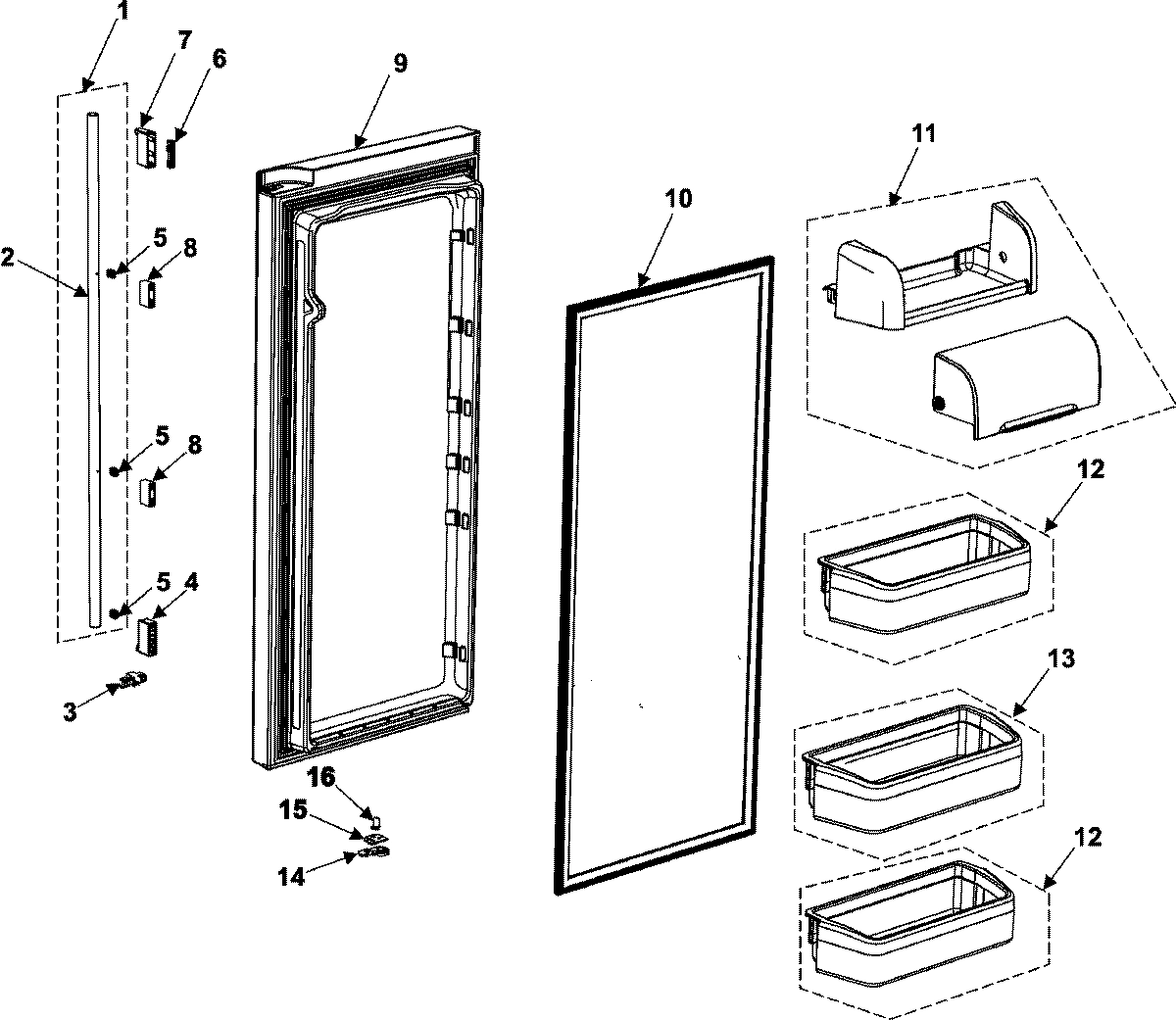 13 - REFRIGERATOR DOOR