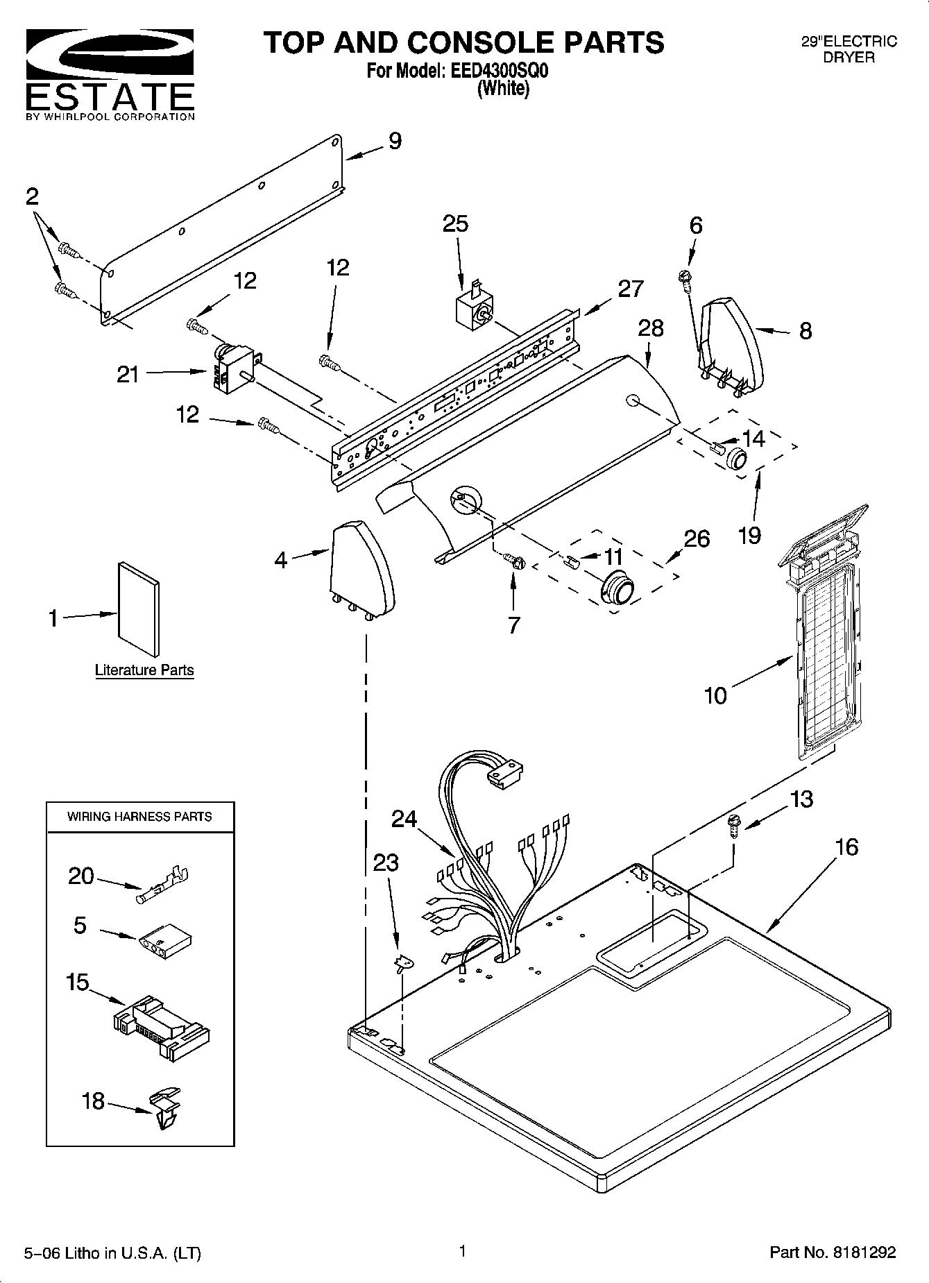 01 - TOP AND CONSOLE PARTS