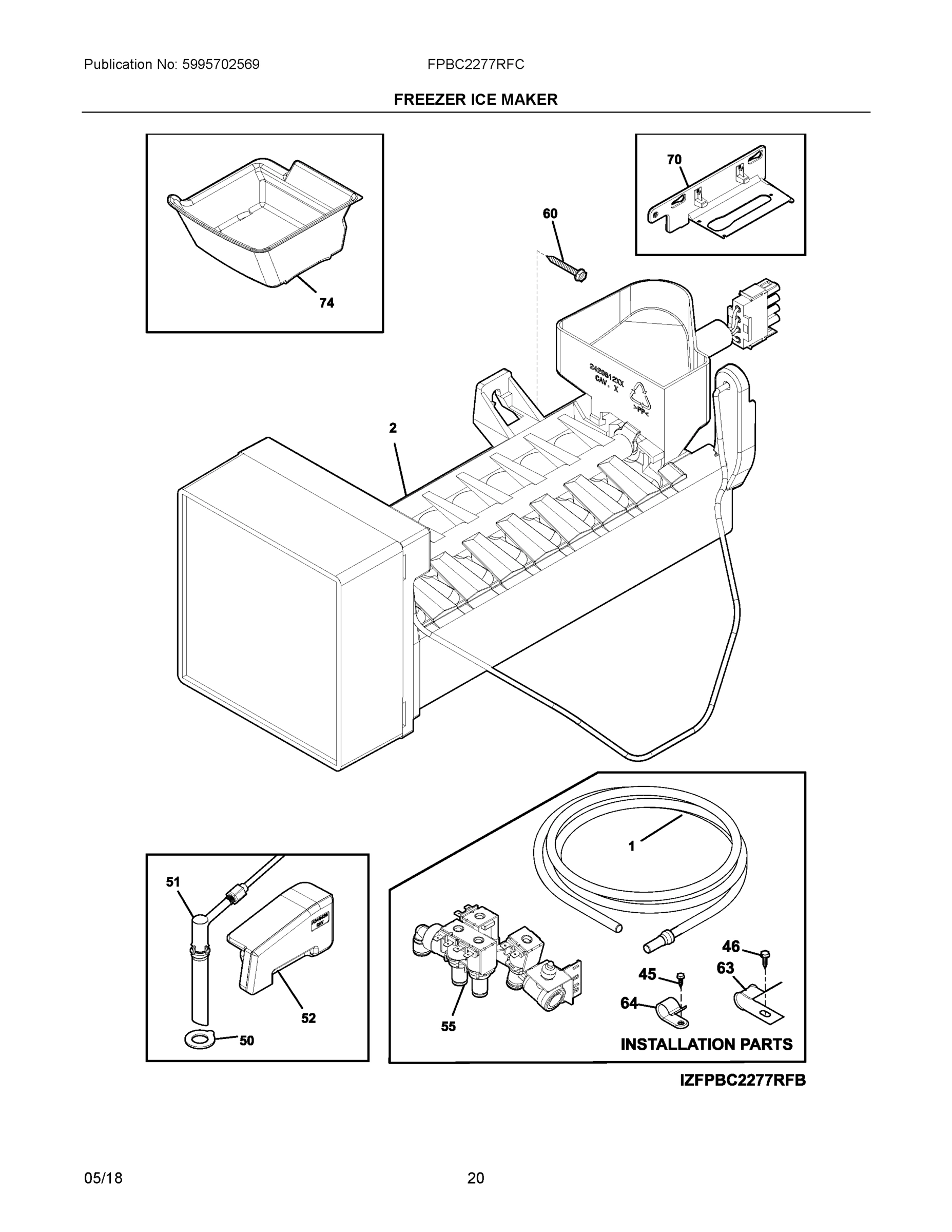 10 - FREEZER ICE MAKER