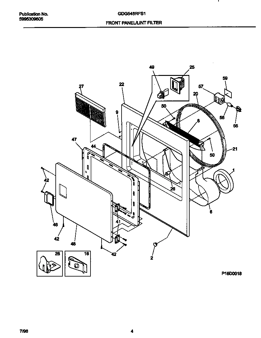 03 - FRONT PANEL/LINT FILTER