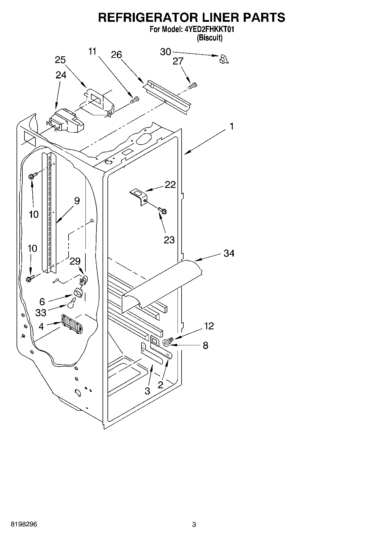 02 - REFRIGERATOR LINER