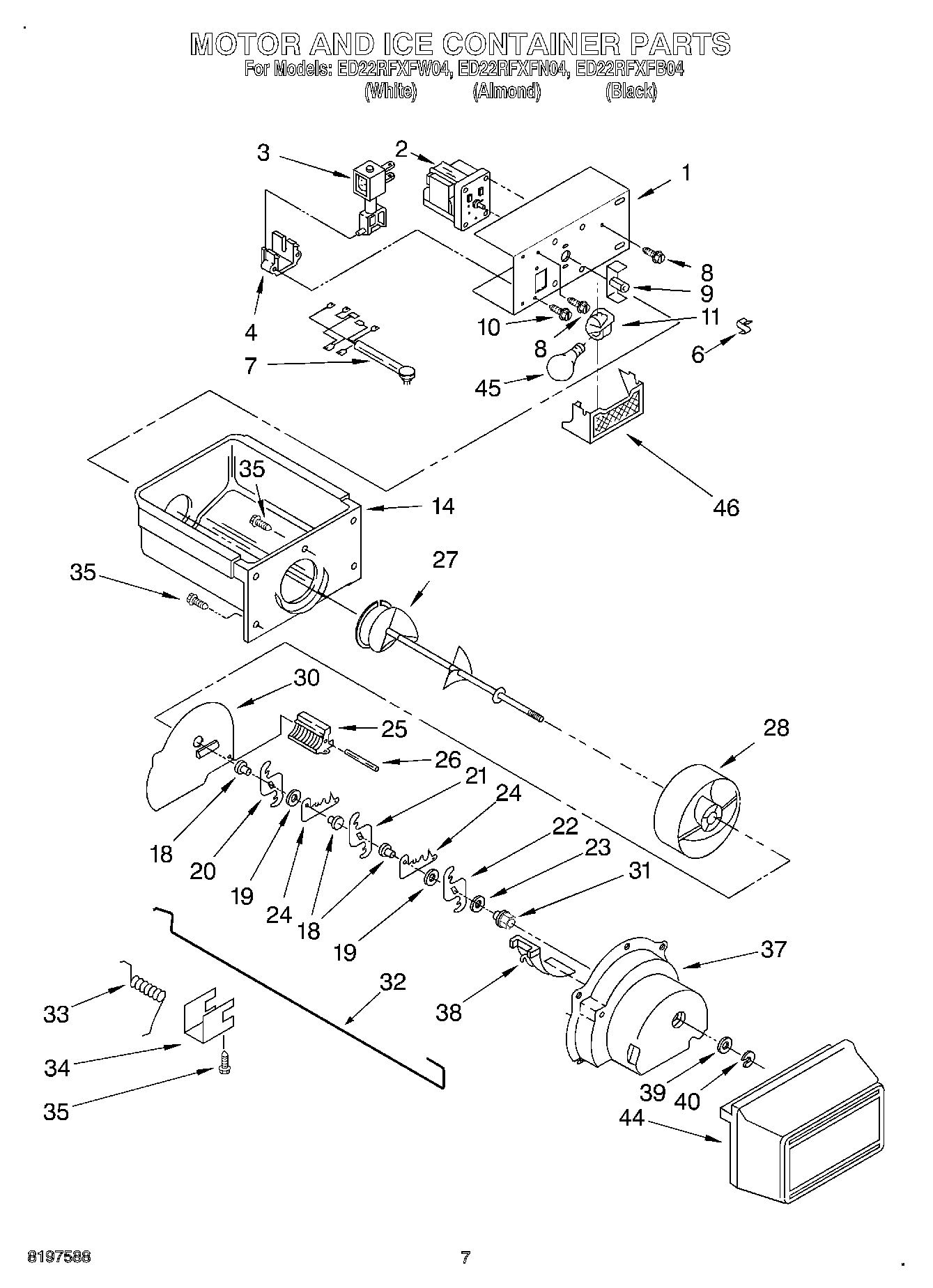 06 - MOTOR AND ICE CONTAINER