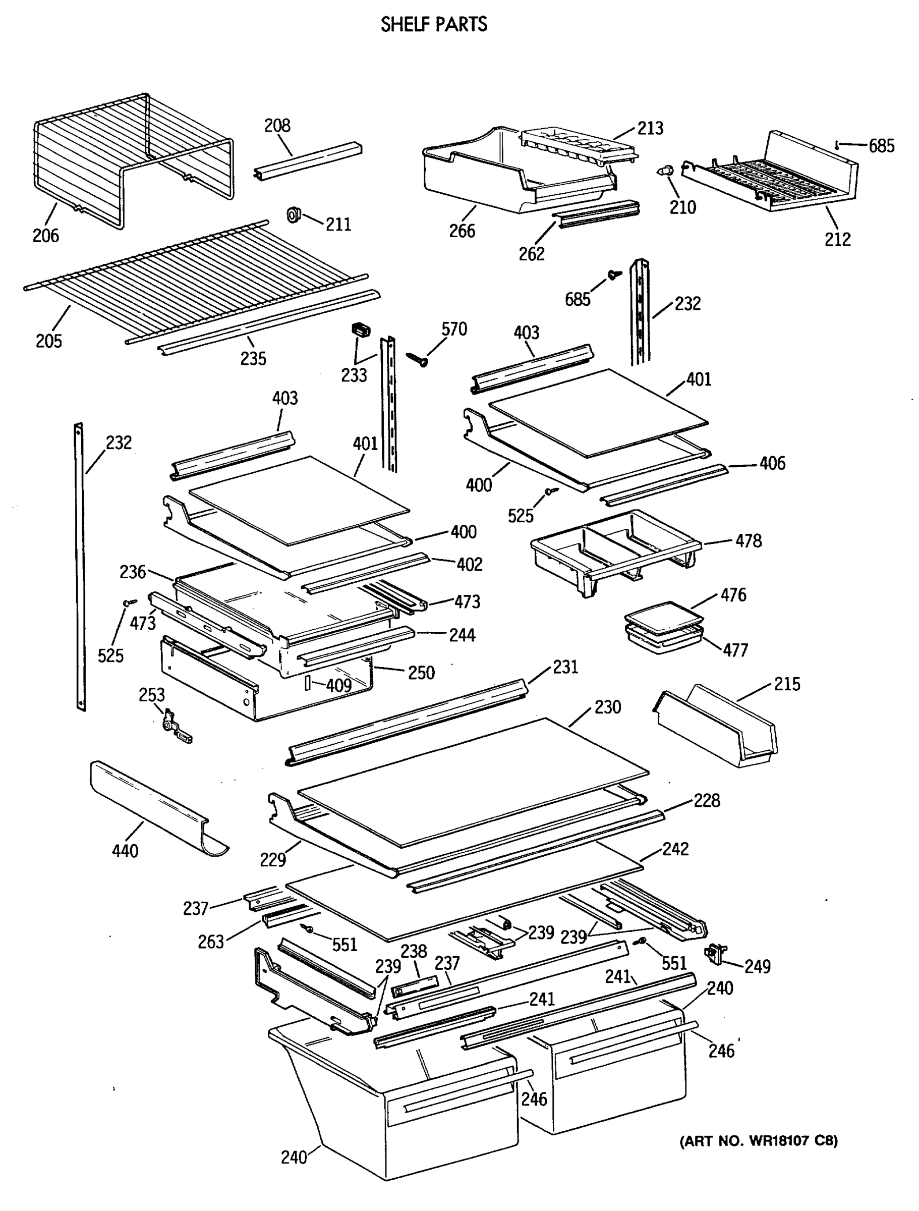 SHELF PARTS