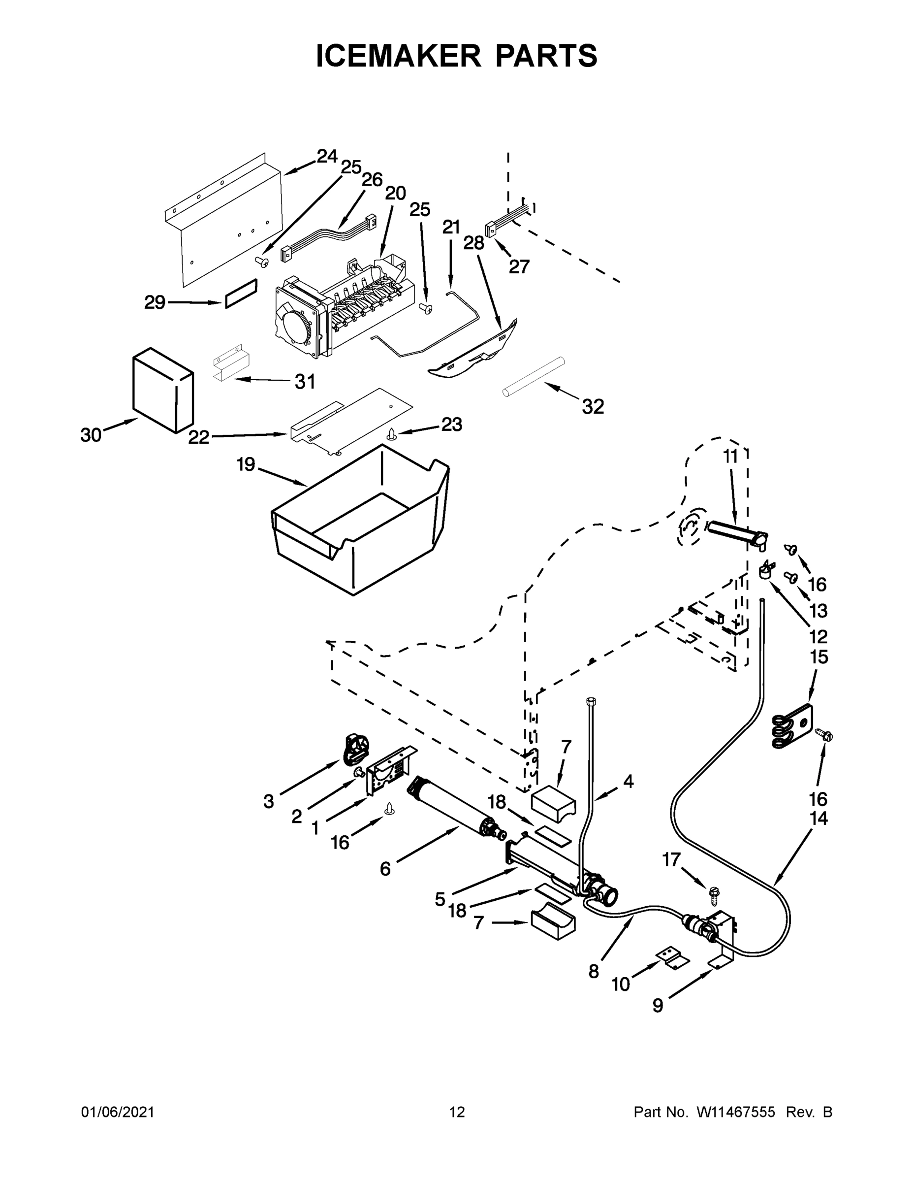 07 - ICEMAKER PARTS