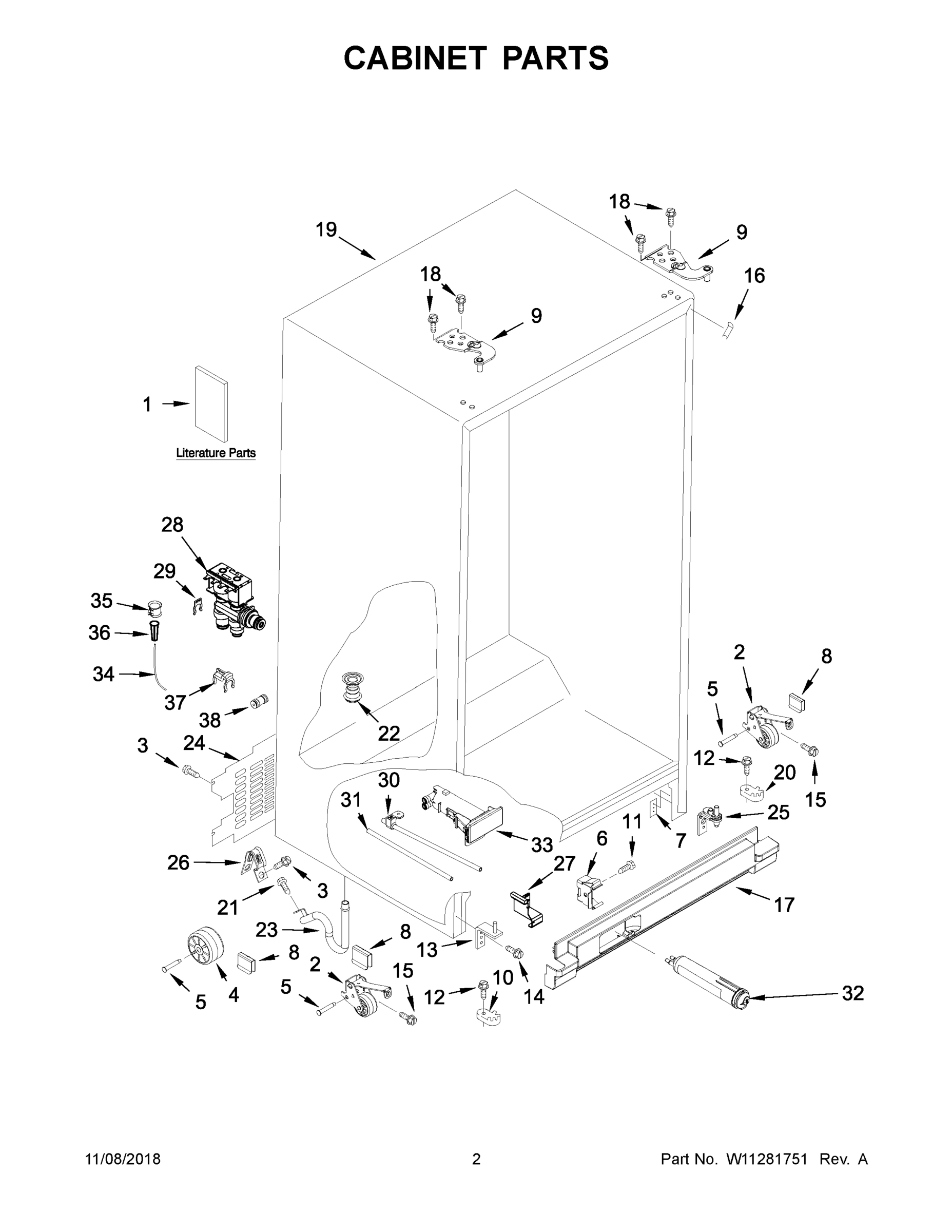 02 - CABINET PARTS