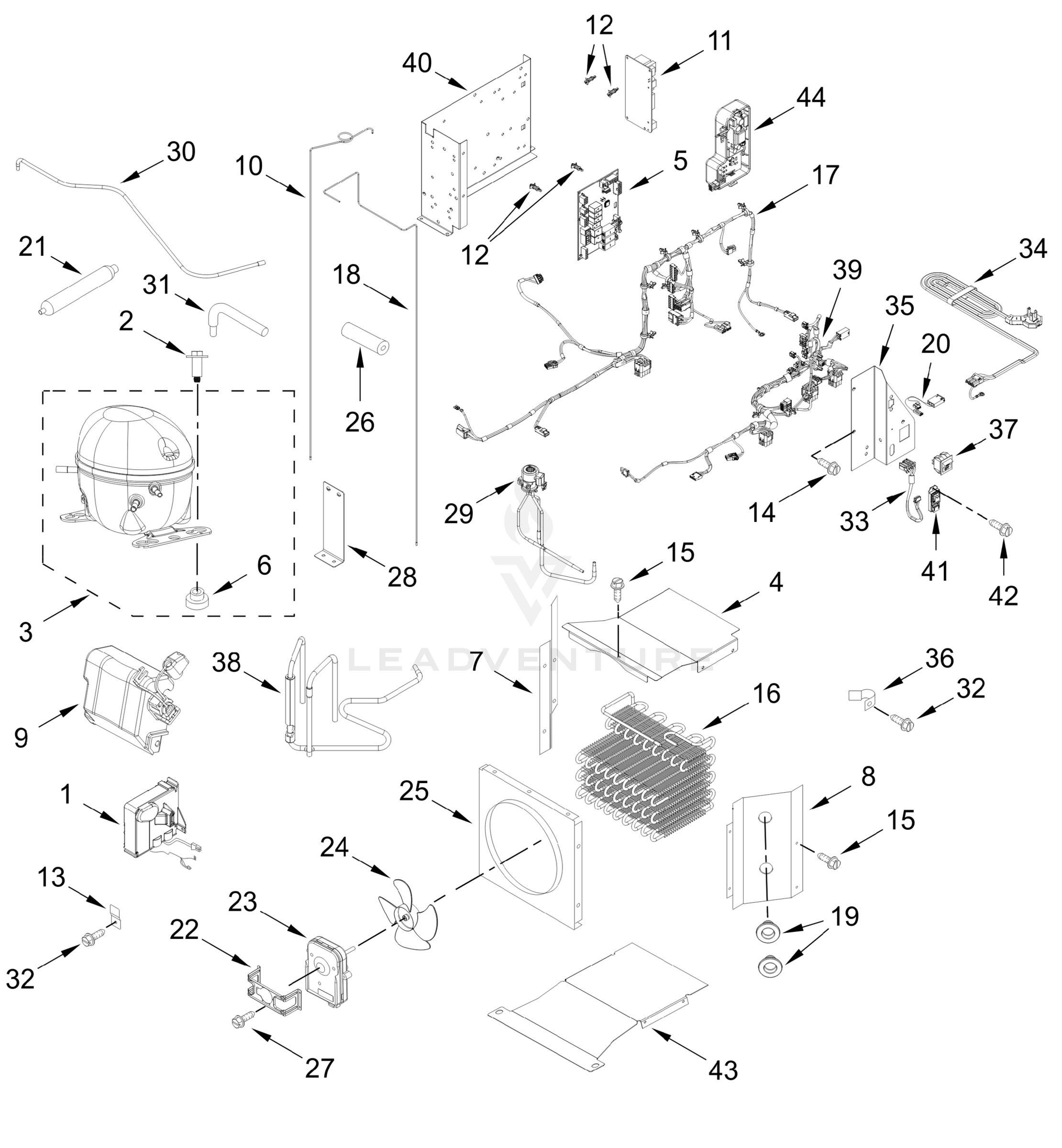 UPPER UNIT PARTS
