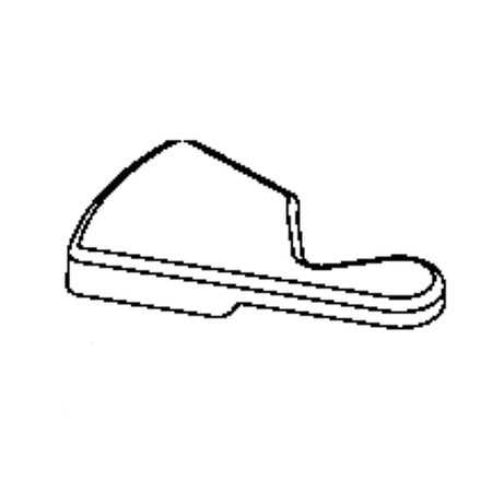 WR02X10788 GE Refrigerator Bisque Cover Hinge