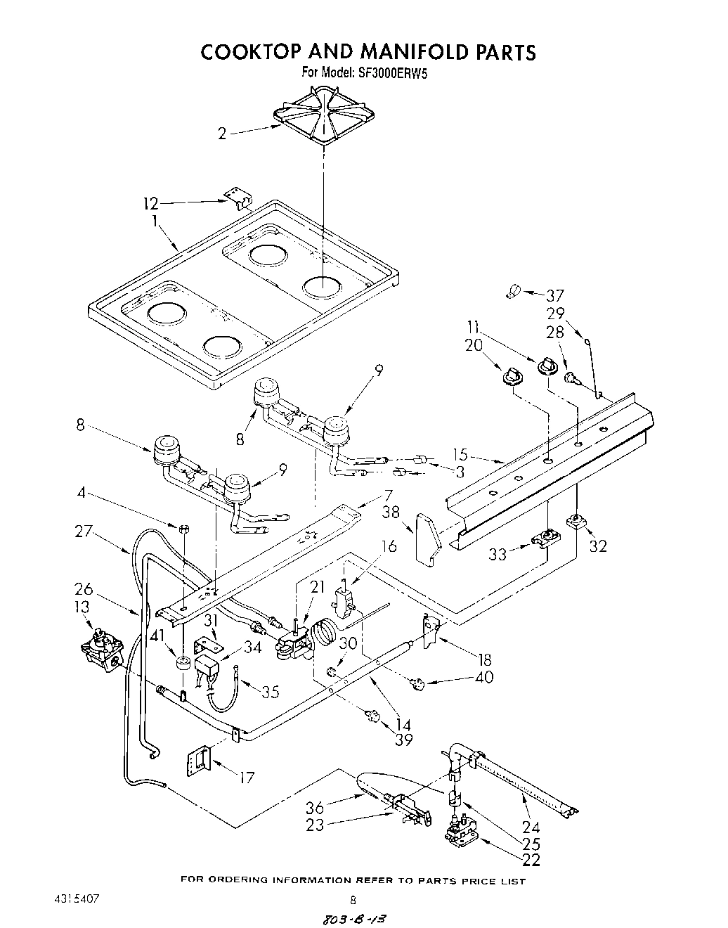 06 - COOKTOP AND MANIFOLD, LIT/OPTIONAL