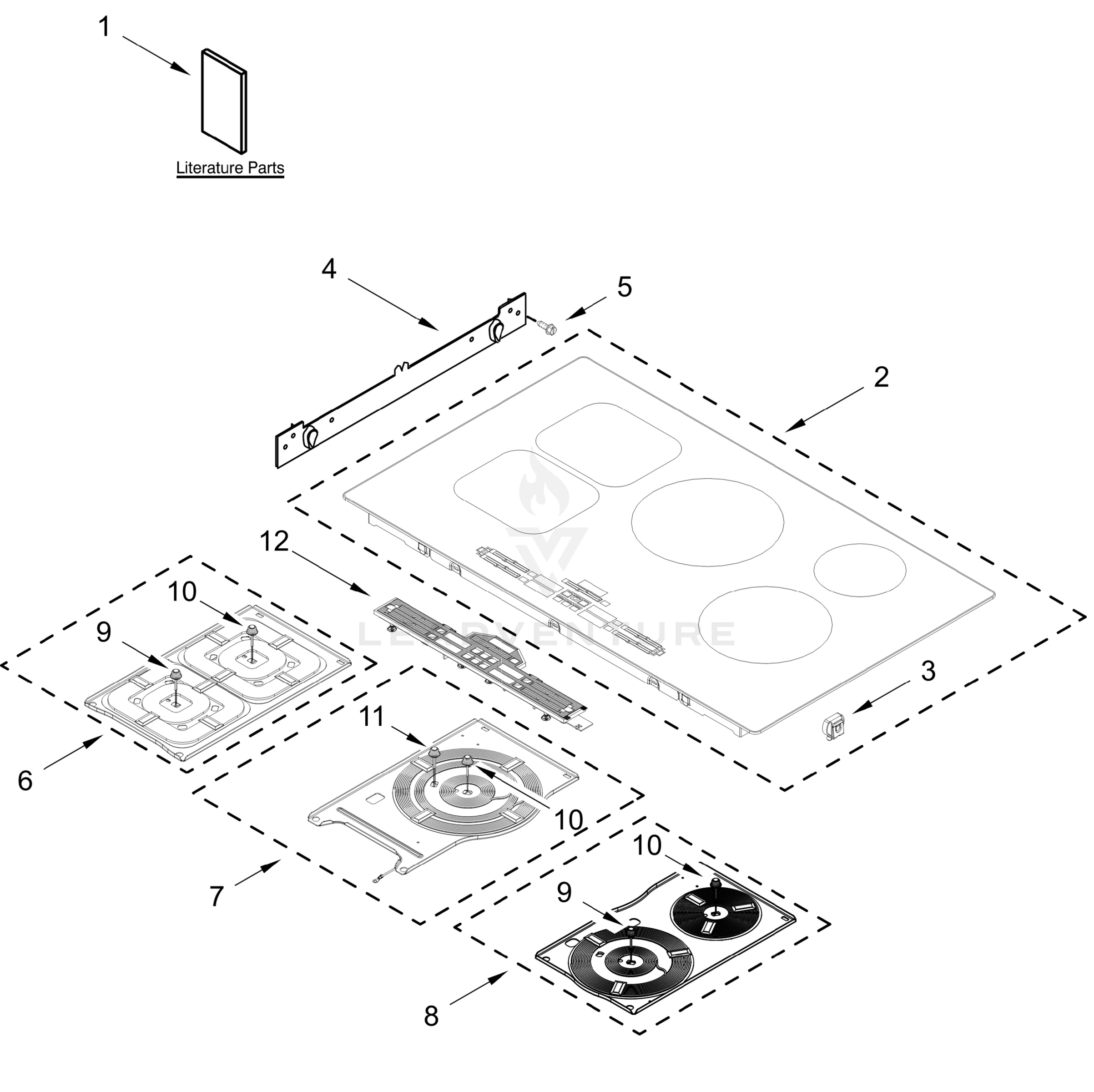 COOKTOP PARTS
