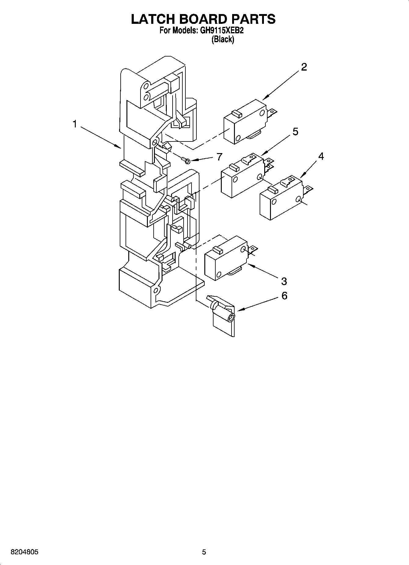 04 - LATCH BOARD PARTS