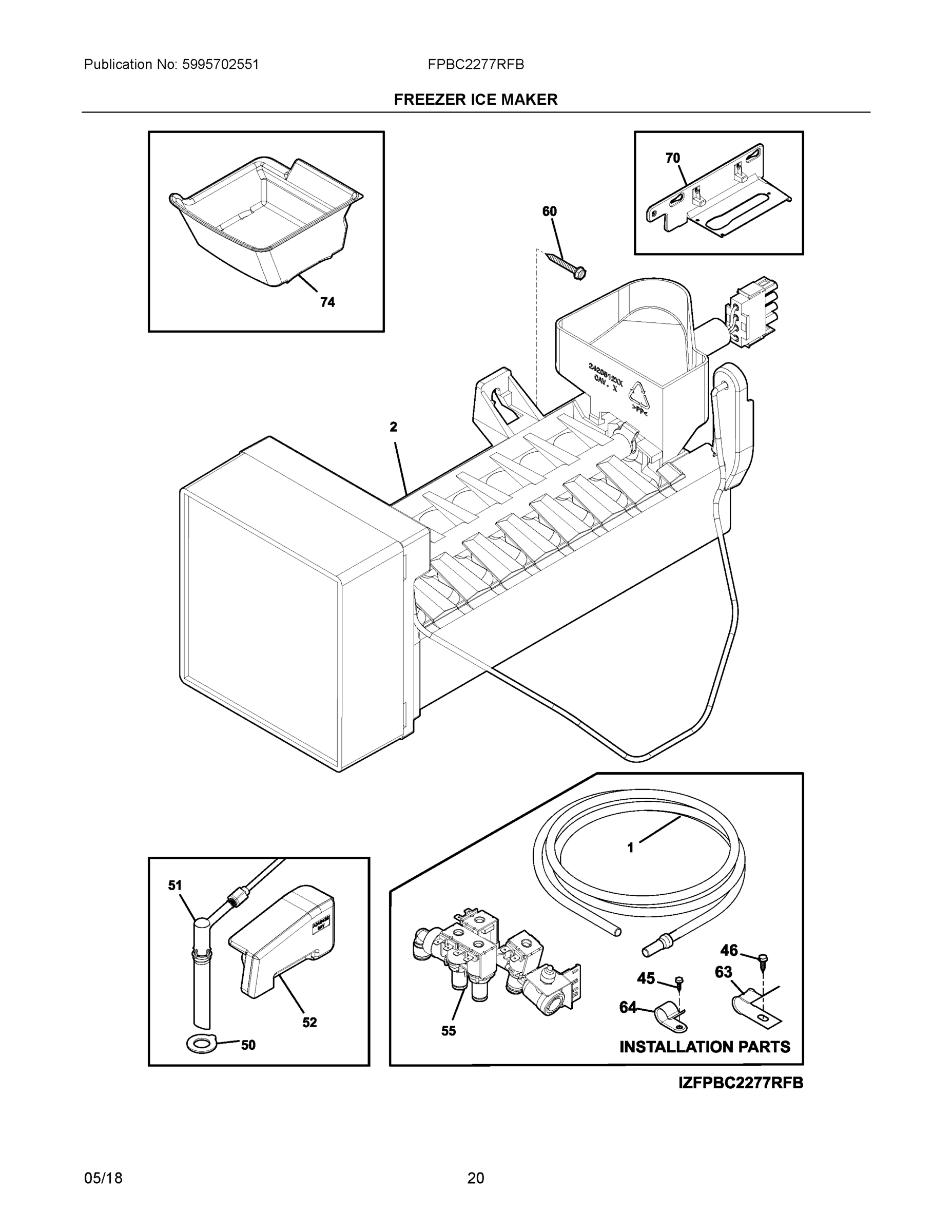 10 - FREEZER ICE MAKER