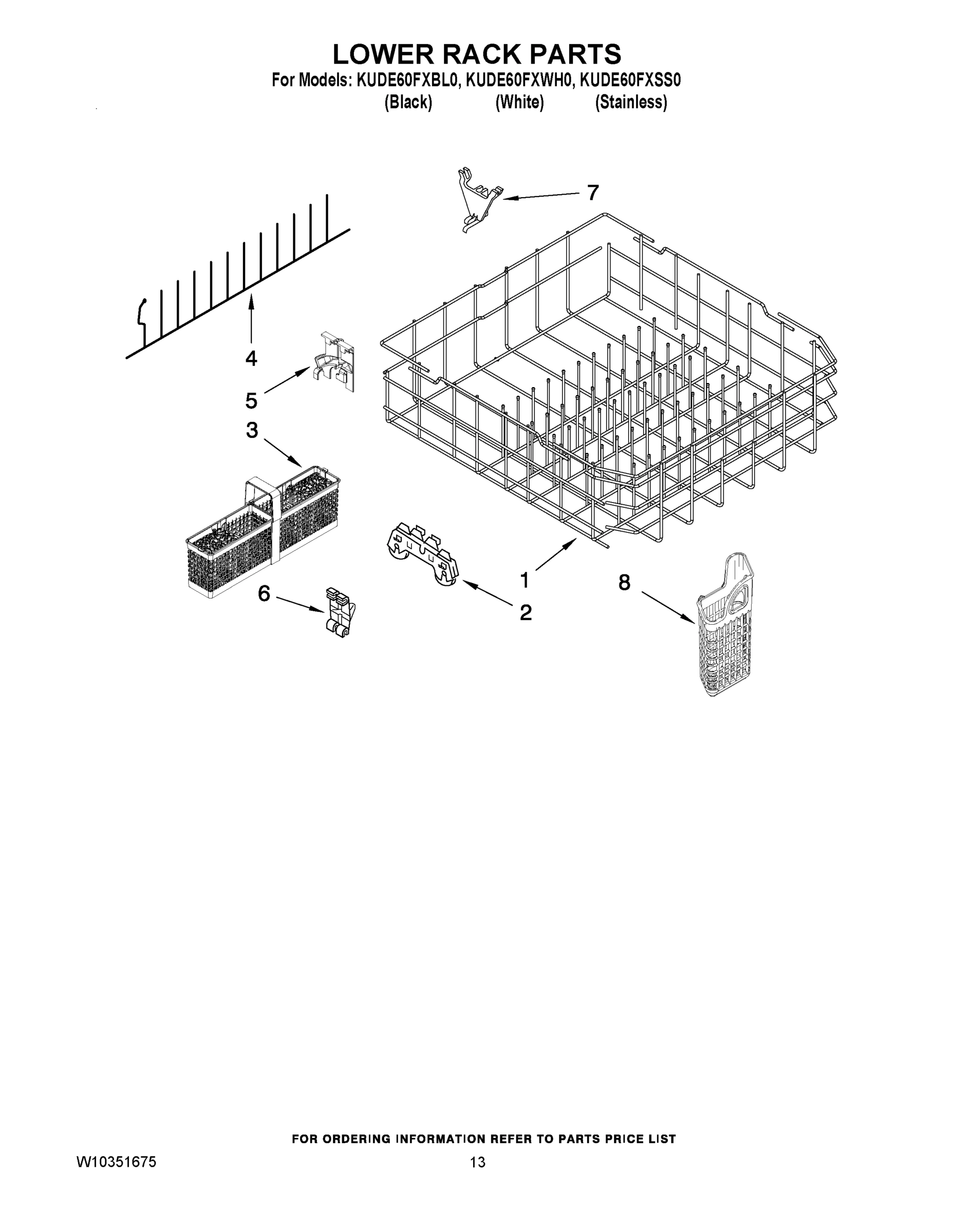 10 - LOWER RACK PARTS