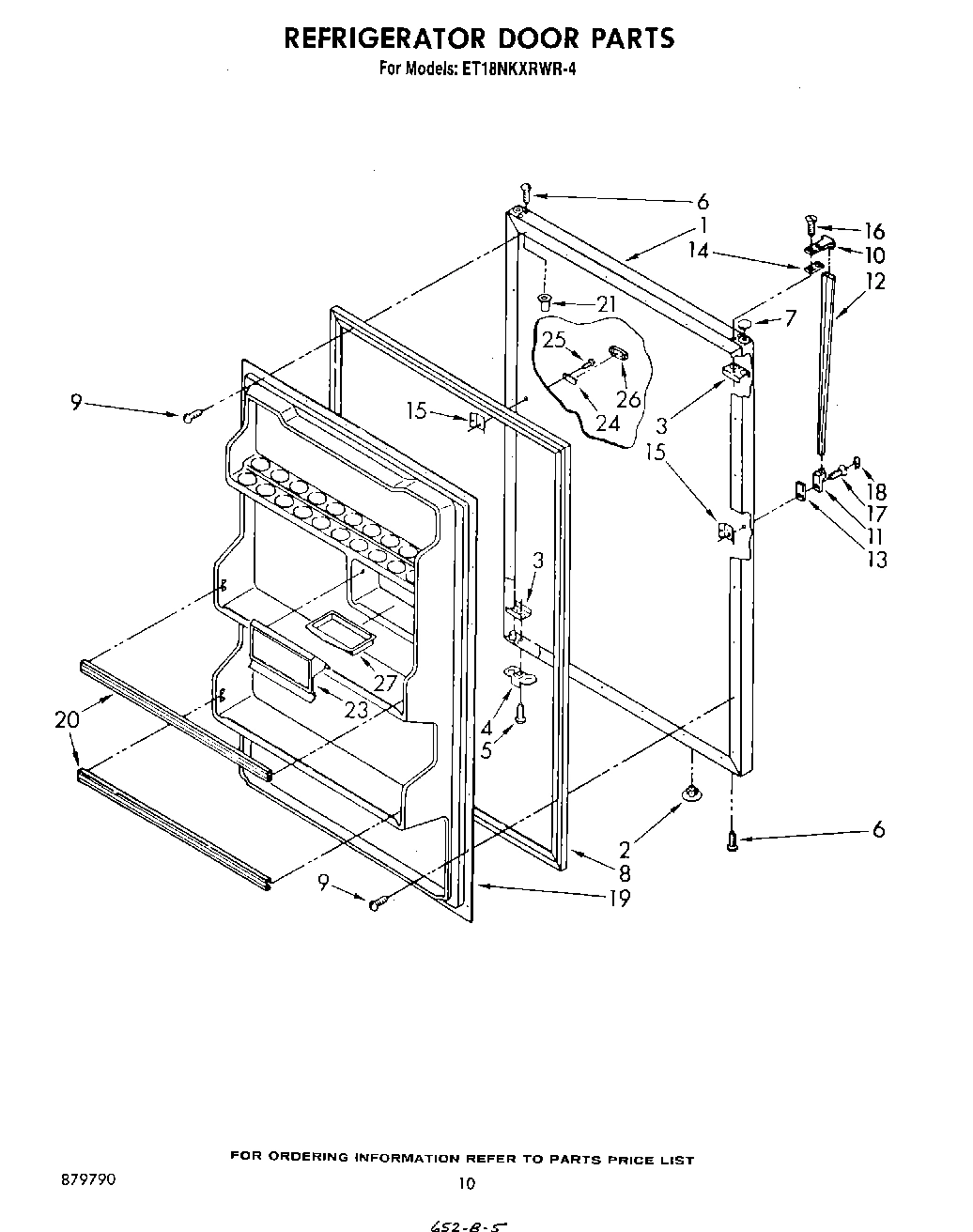 08 - REFRIGERATOR DOOR , NOT ILLUSTRATED