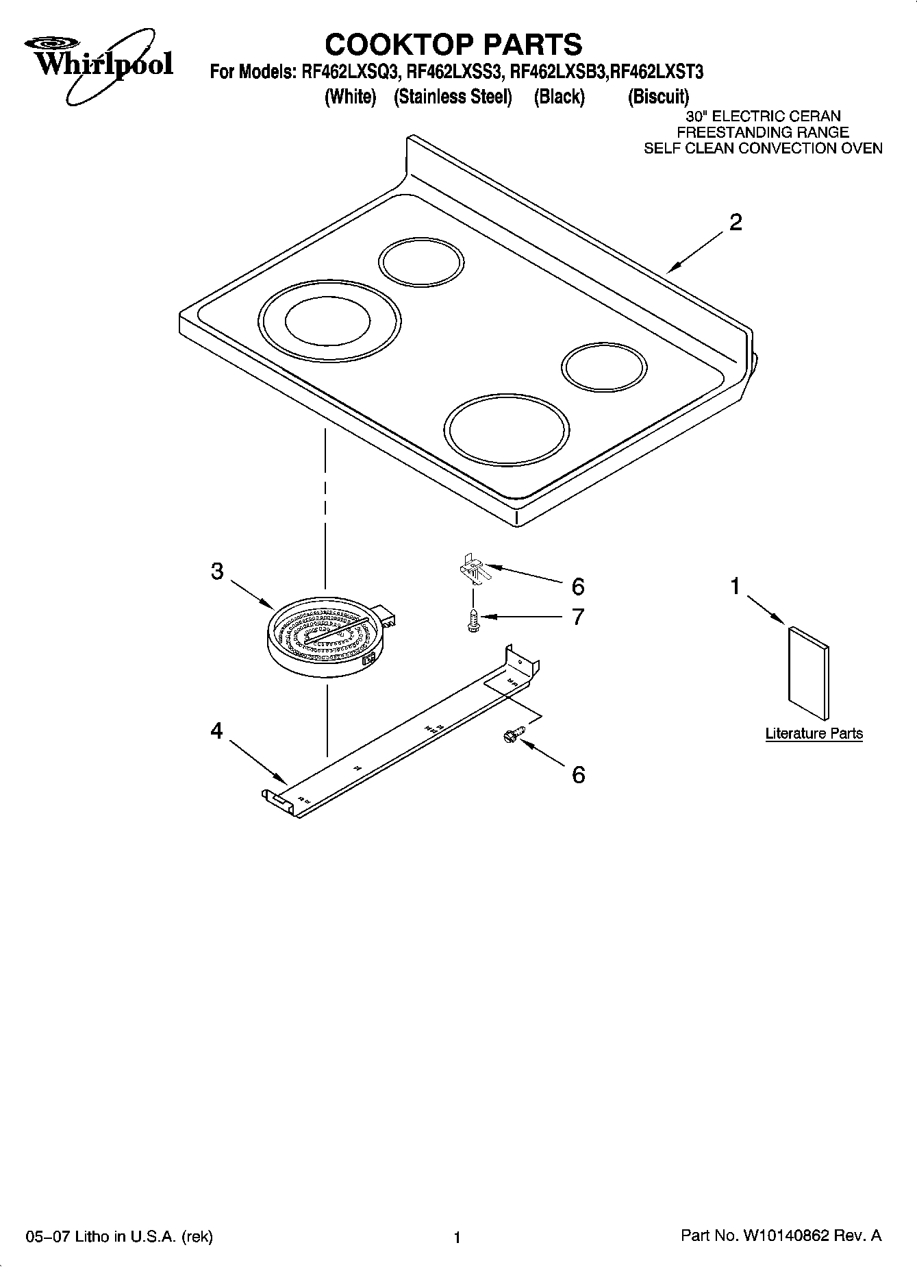 01 - COOKTOP PARTS