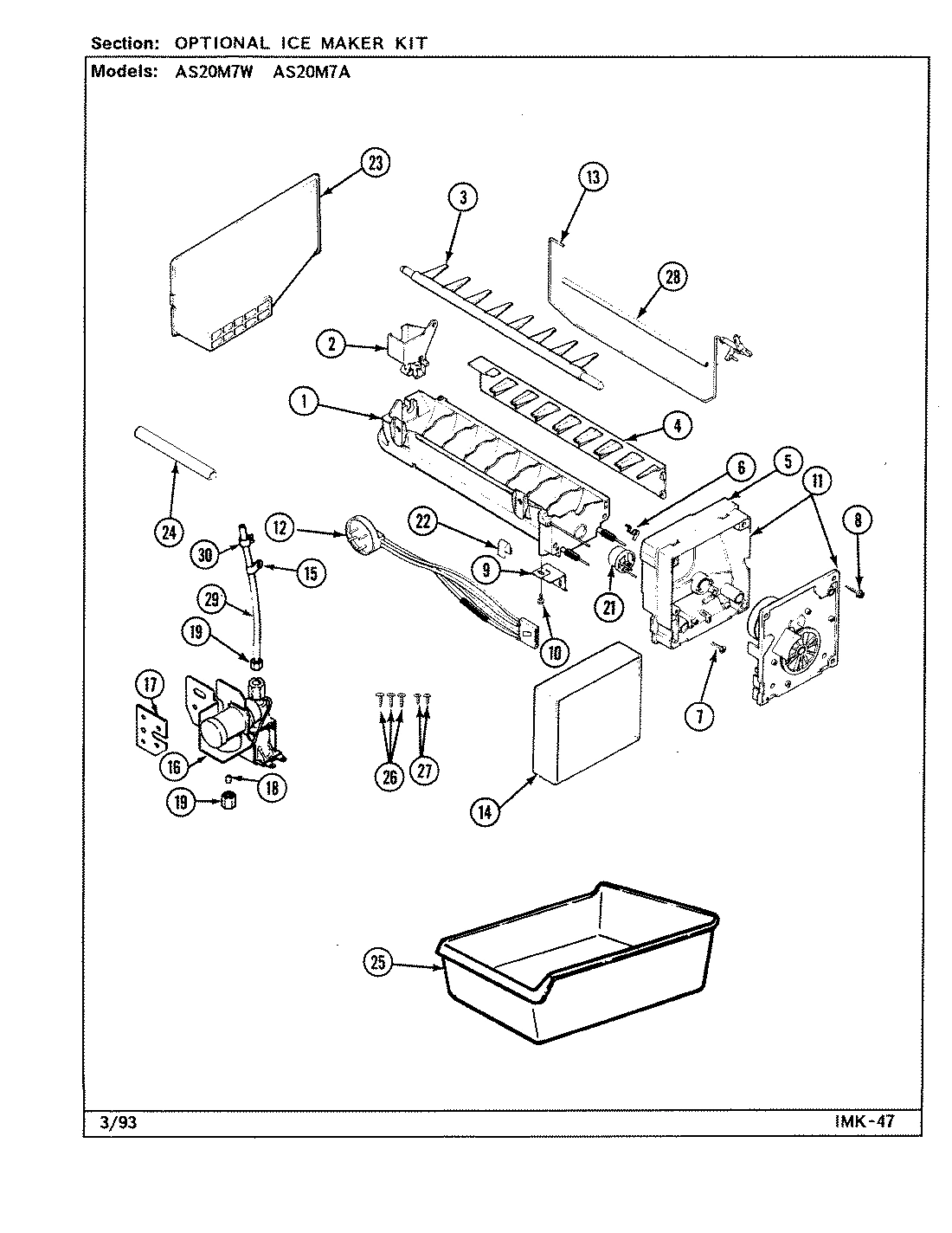 05 - OPTIONAL ICE MAKER KIT