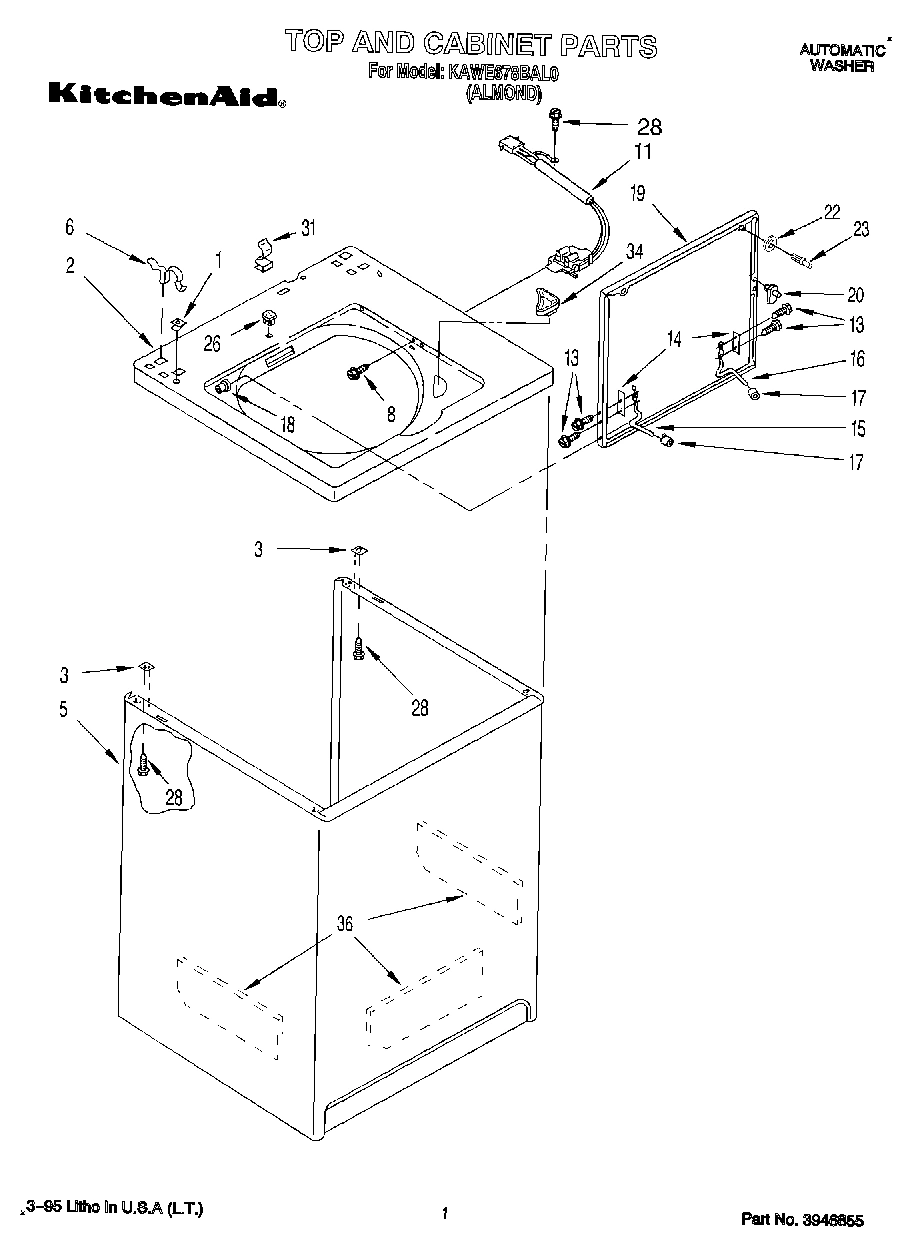 01 - TOP AND CABINET, LIT/OPTIONAL