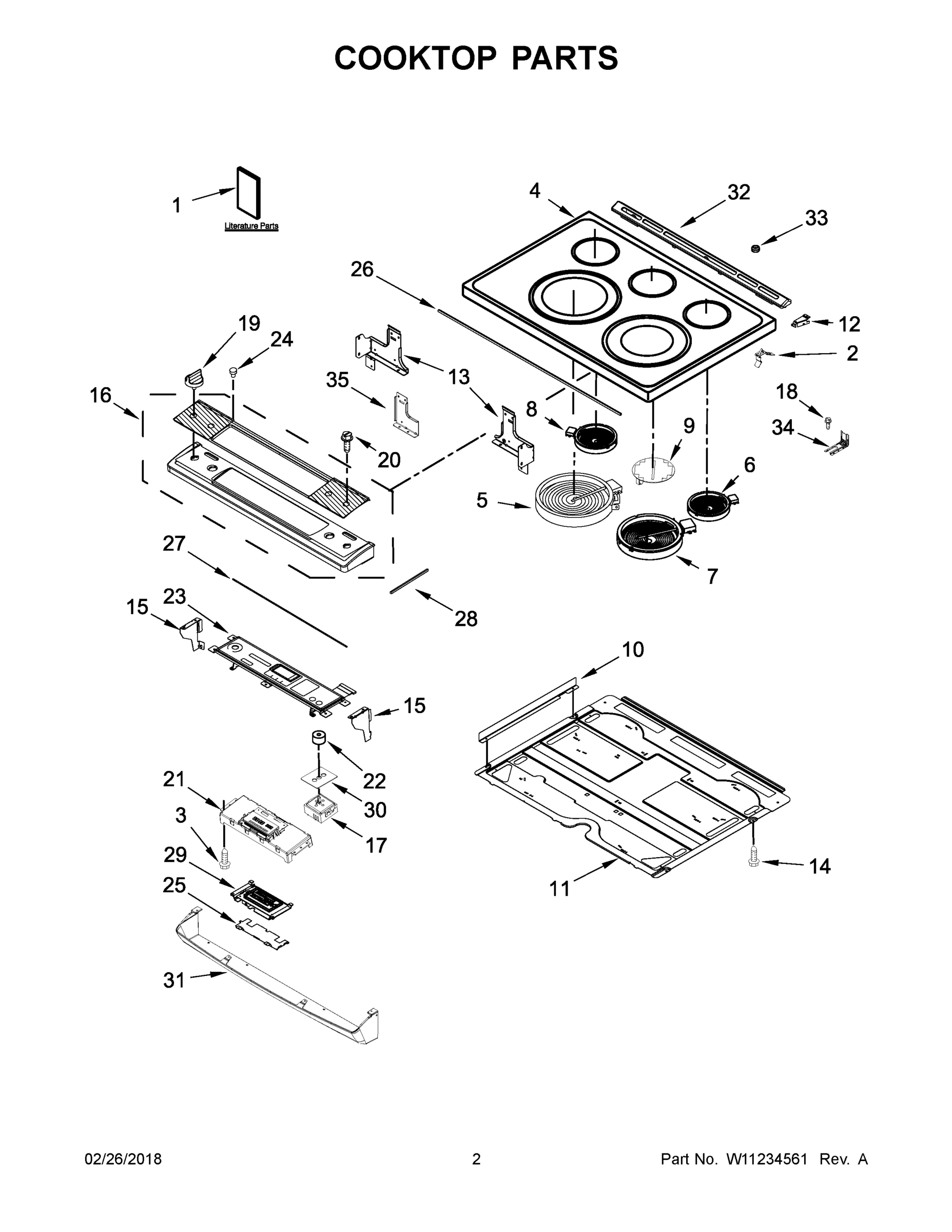 02 - COOKTOP PARTS