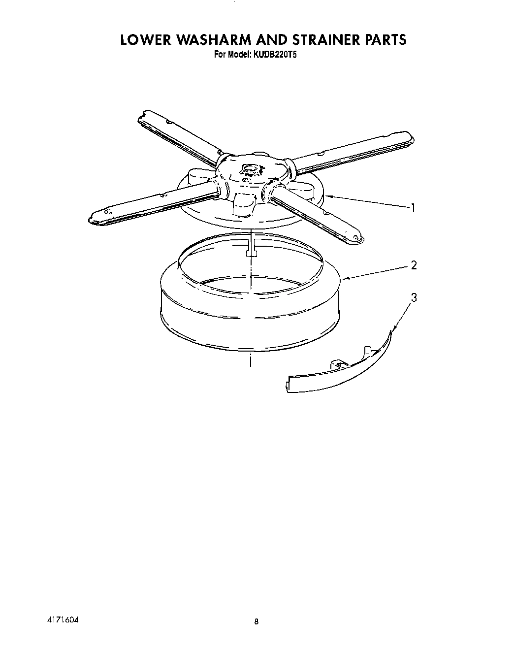06 - LOWER WASHARM AND STRAINER