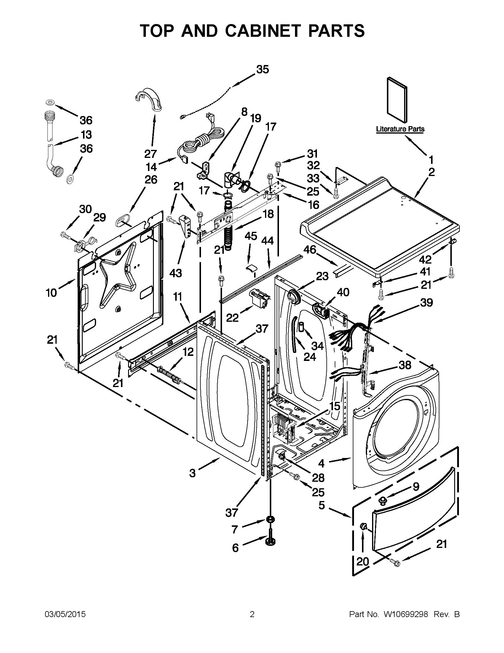02 - TOP AND CABINET PARTS