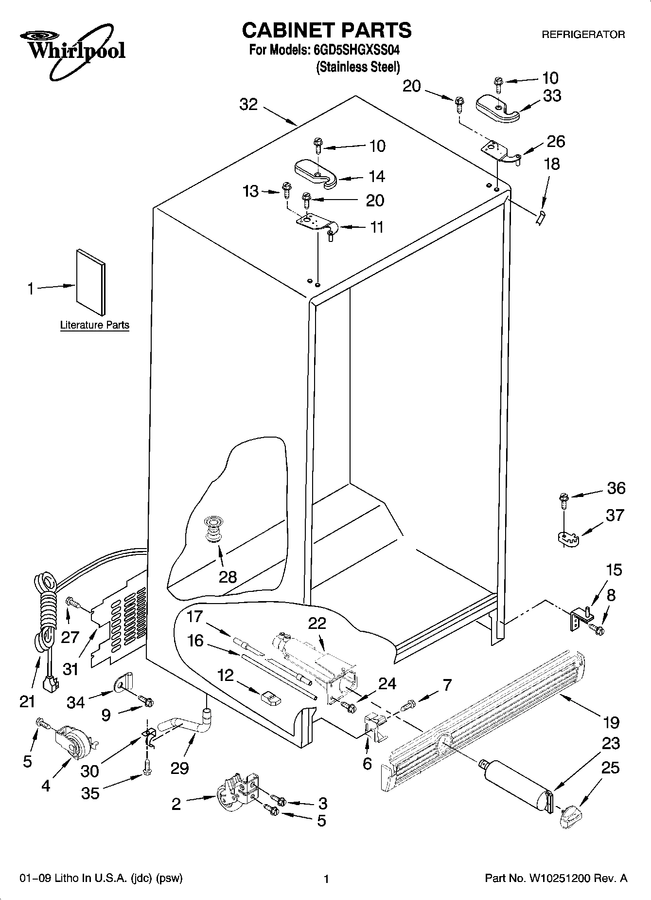 01 - CABINET PARTS