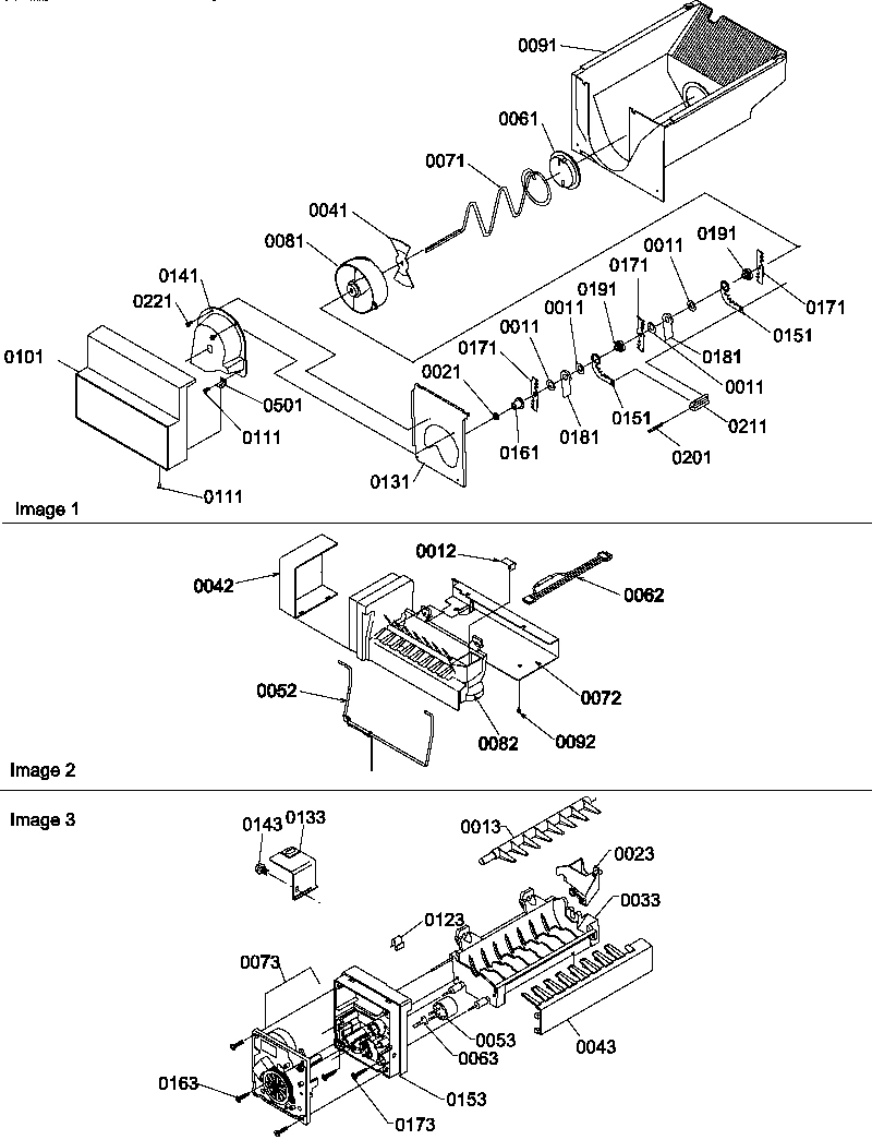 07 - ICE BUCKT AUGER/MAKER ASSY/& MAKER PRTS