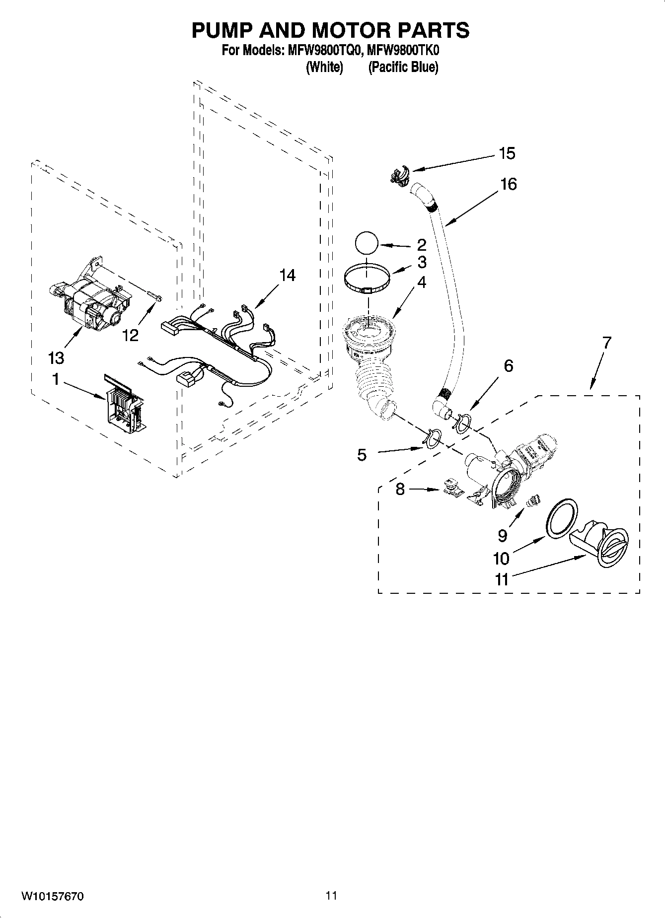 06 - PUMP AND MOTOR PARTS, OPTIONAL PARTS (NOT INCLUDED)