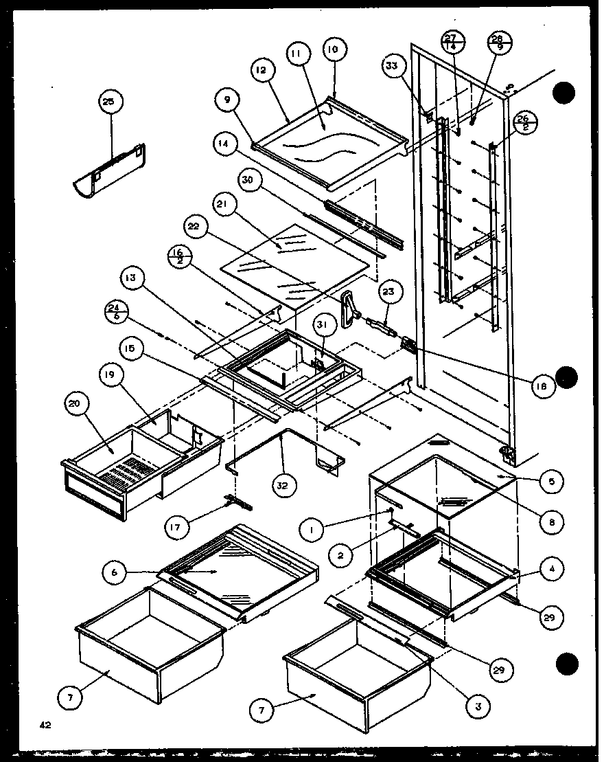 13 - REF SHELVING AND DRAWERS