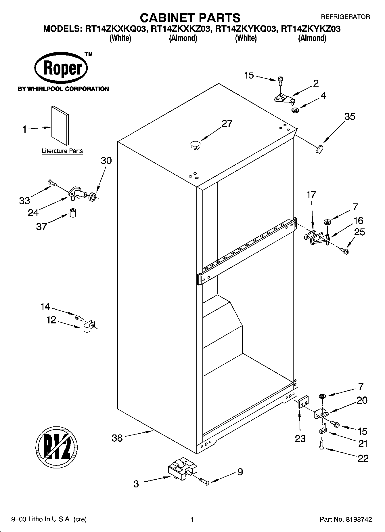 01 - CABINET PARTS