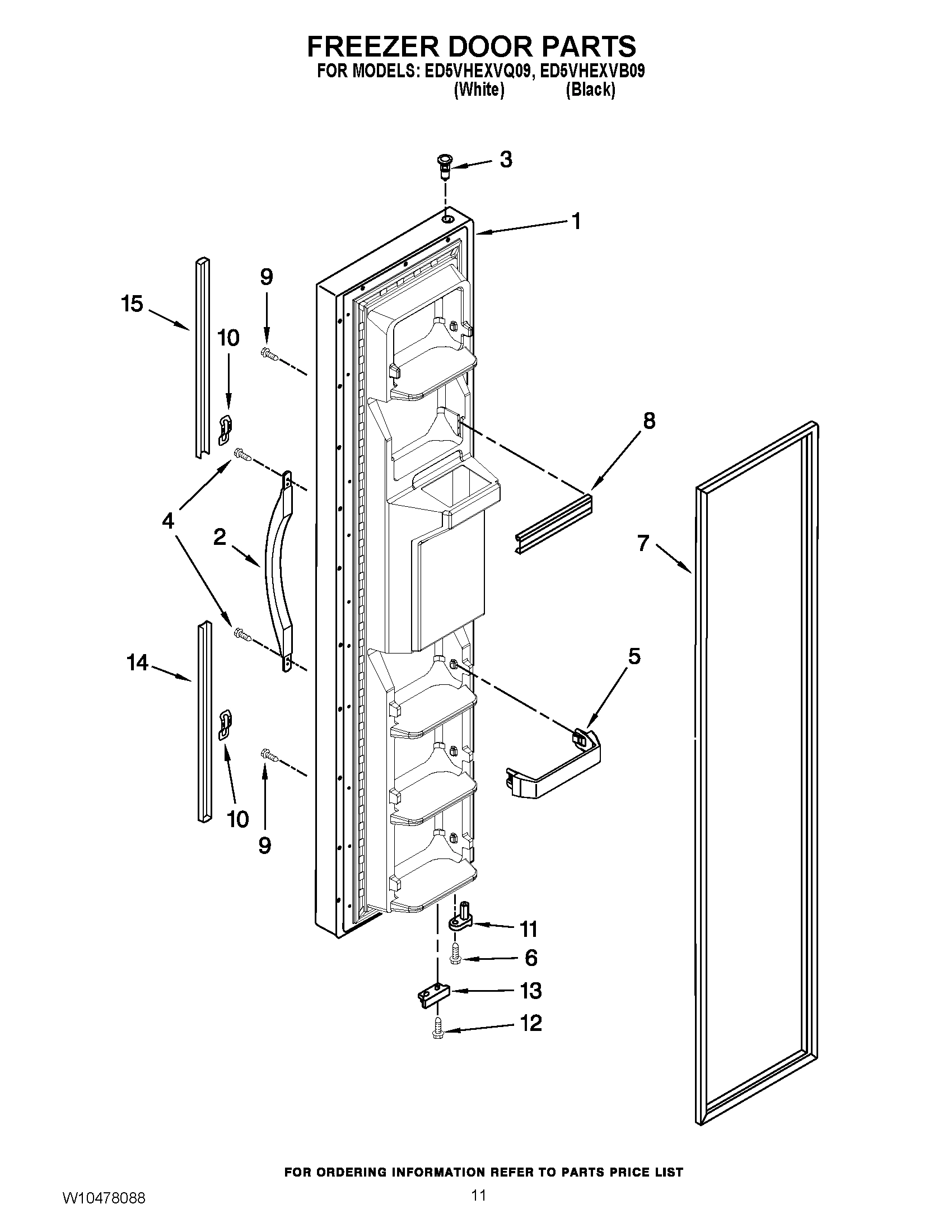 07 - FREEZER DOOR PARTS