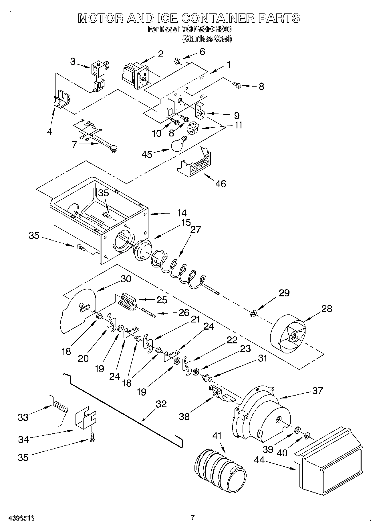 05 - MOTOR AND ICE CONTAINER