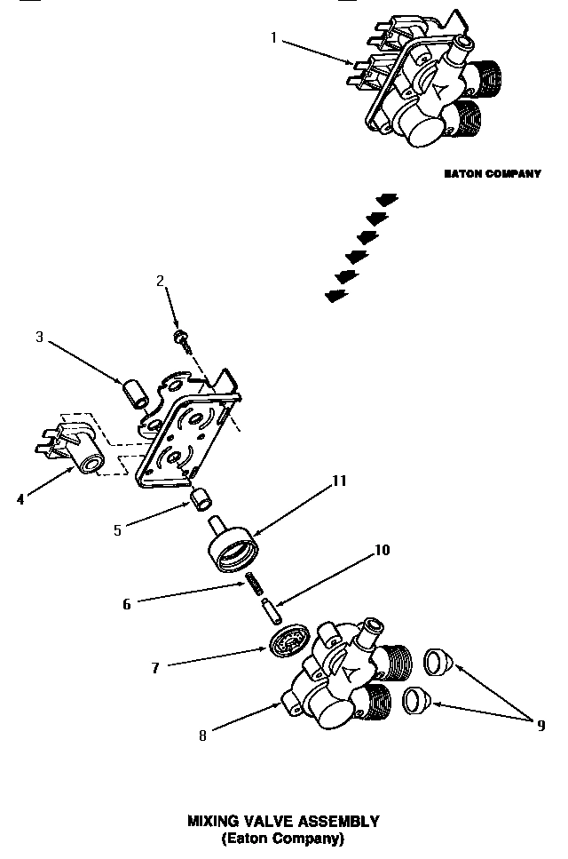 13 - MIXING VALVE ASSY (EATON COMPANY)