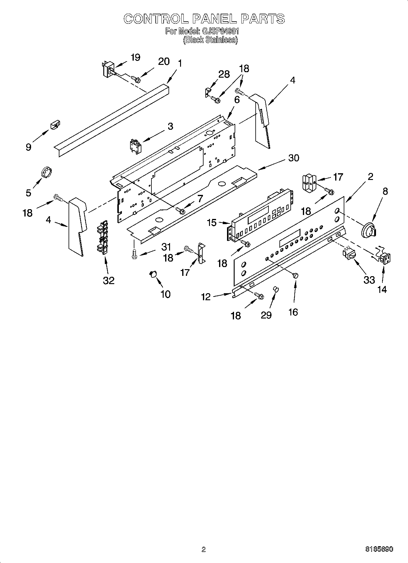 02 - CONTROL PANEL PARTS