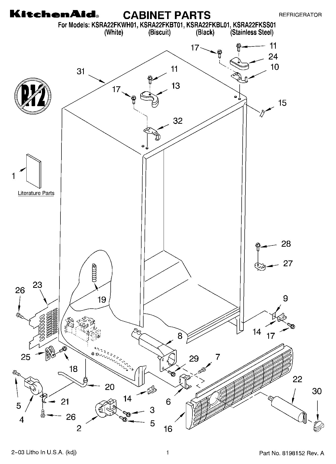 01 - CABINET PARTS