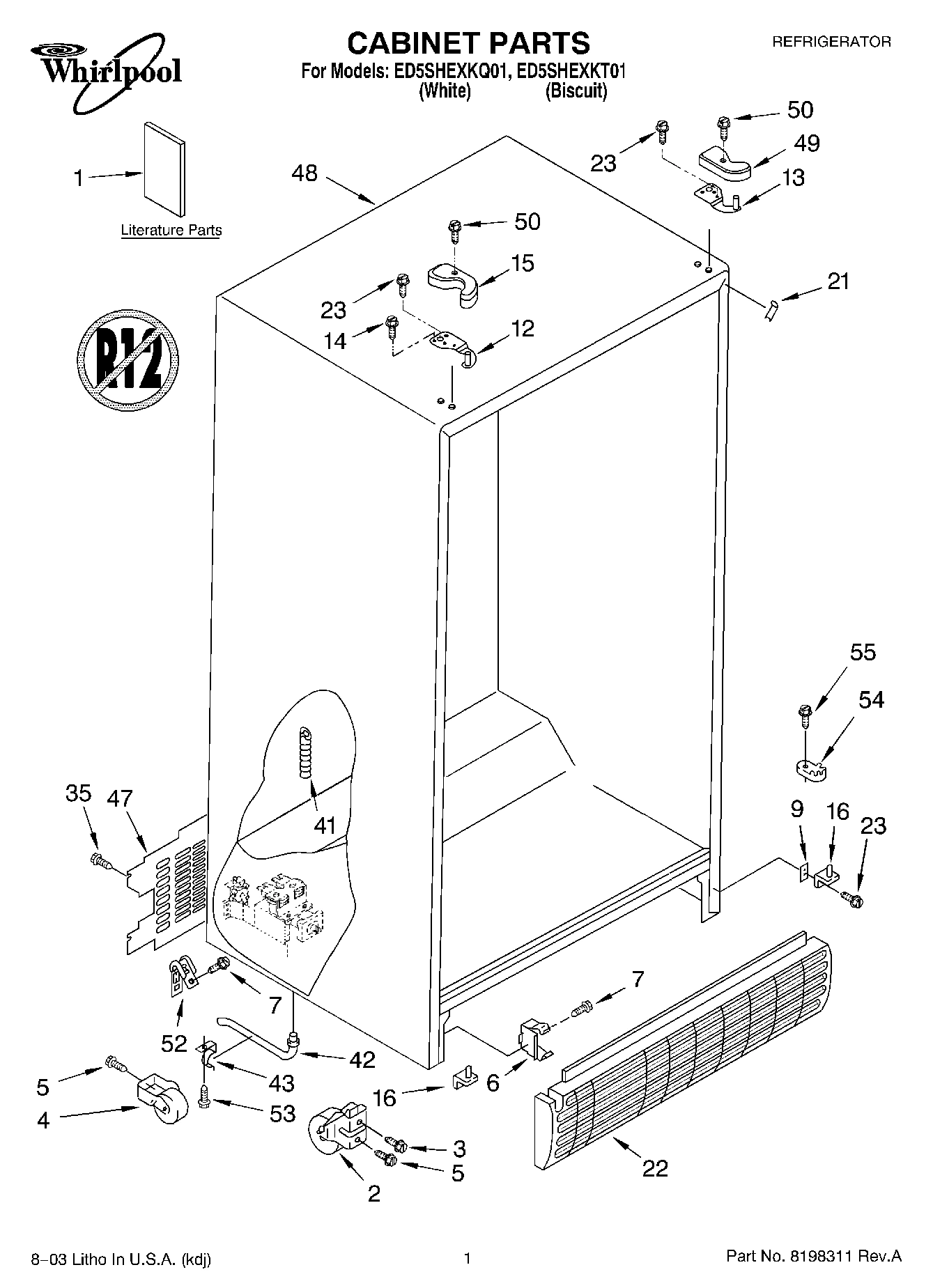 01 - CABINET PARTS