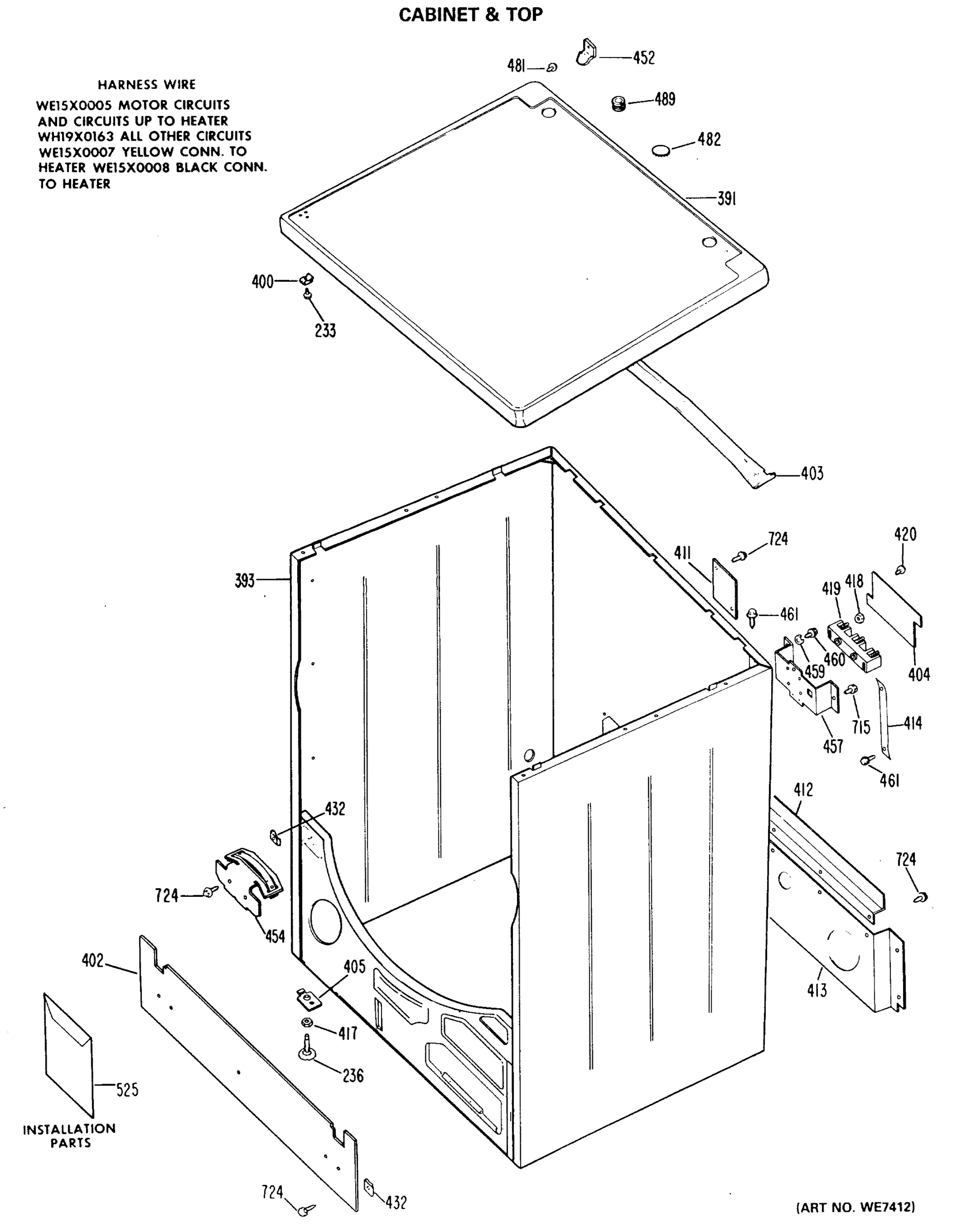 CABINET & TOP
