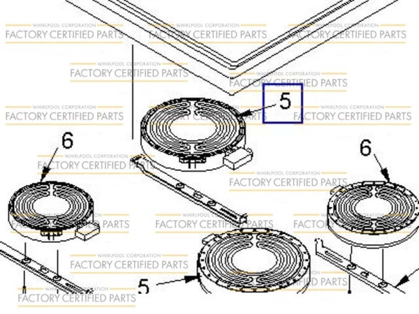 W10823710 Whirlpool Surface Element