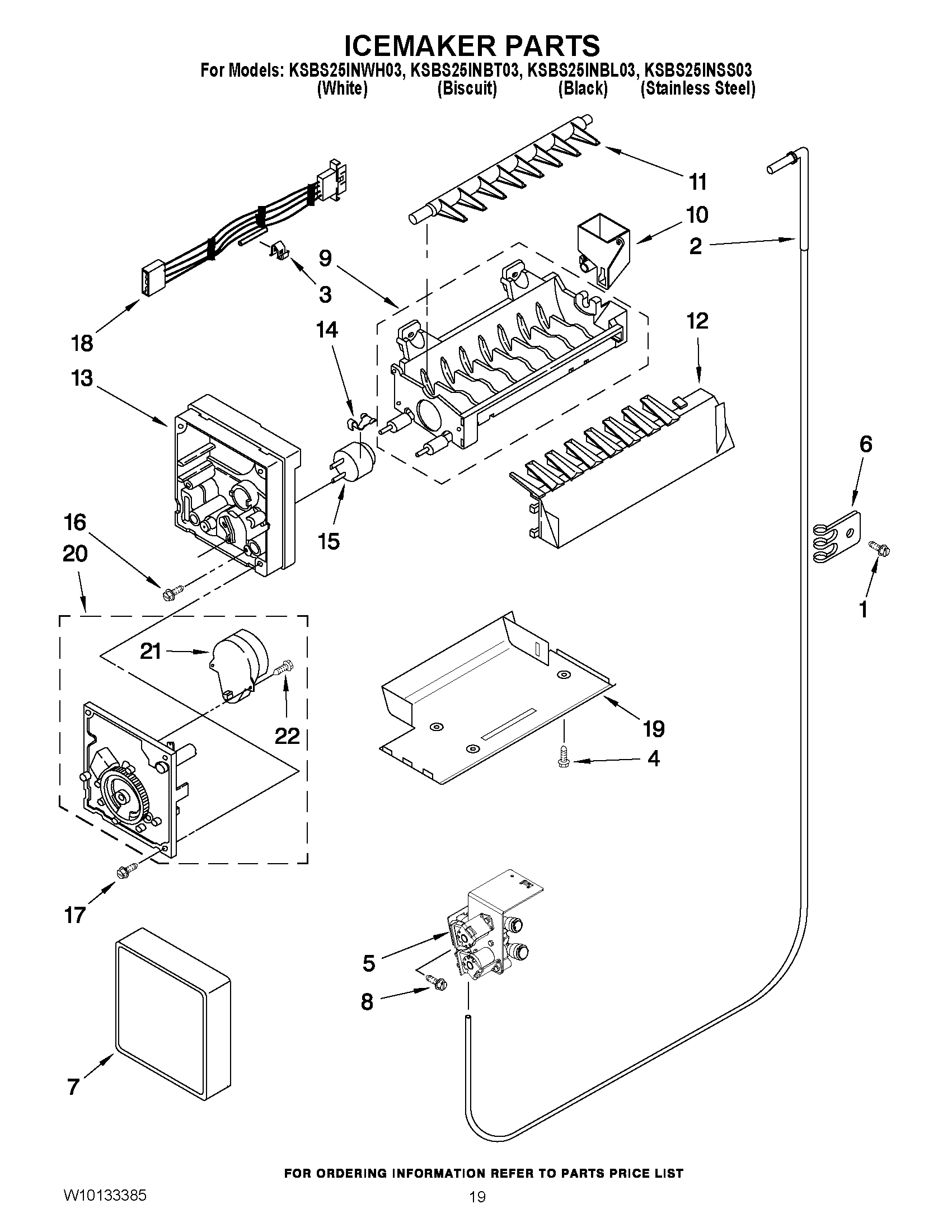 12 - ICEMAKER PARTS
