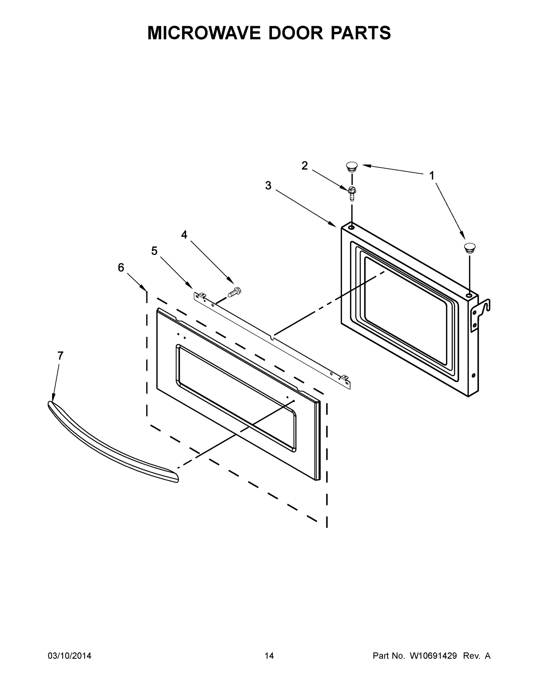 08 - MICROWAVE DOOR PARTS