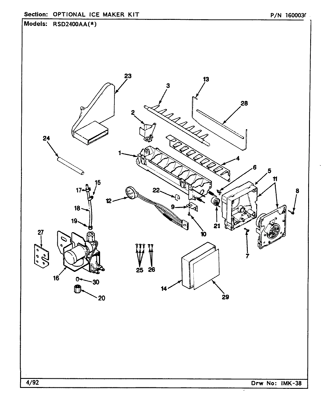 07 - ICE MAKER KIT (RAE3100AAX)