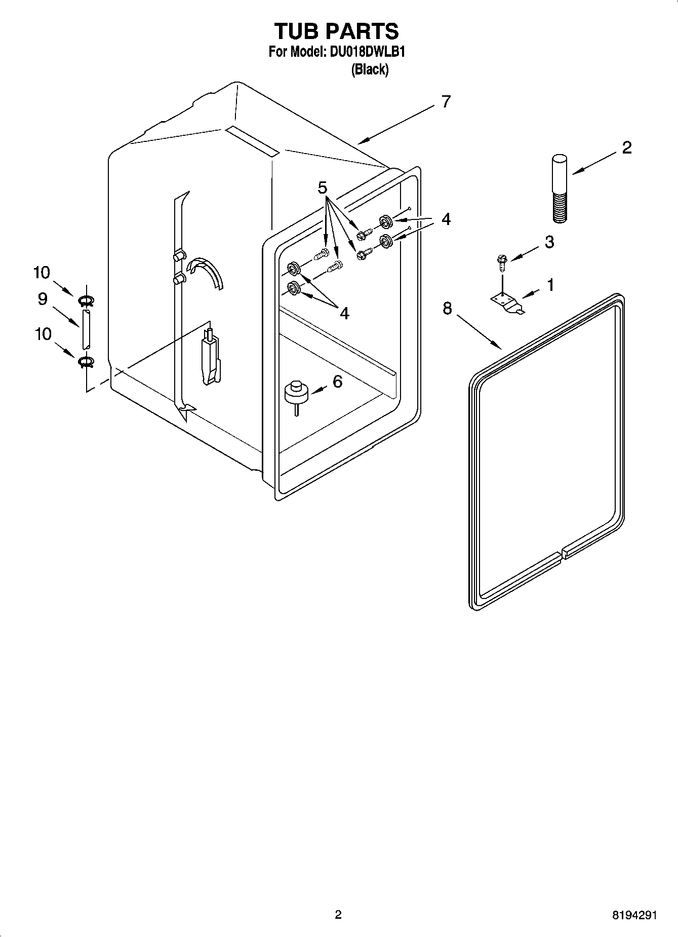 02 - TUB PARTS