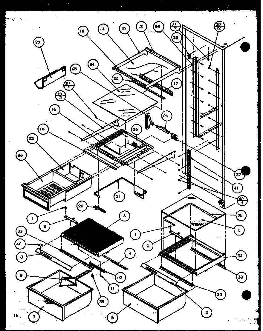 10 - REF SHELVING AND DRAWERS