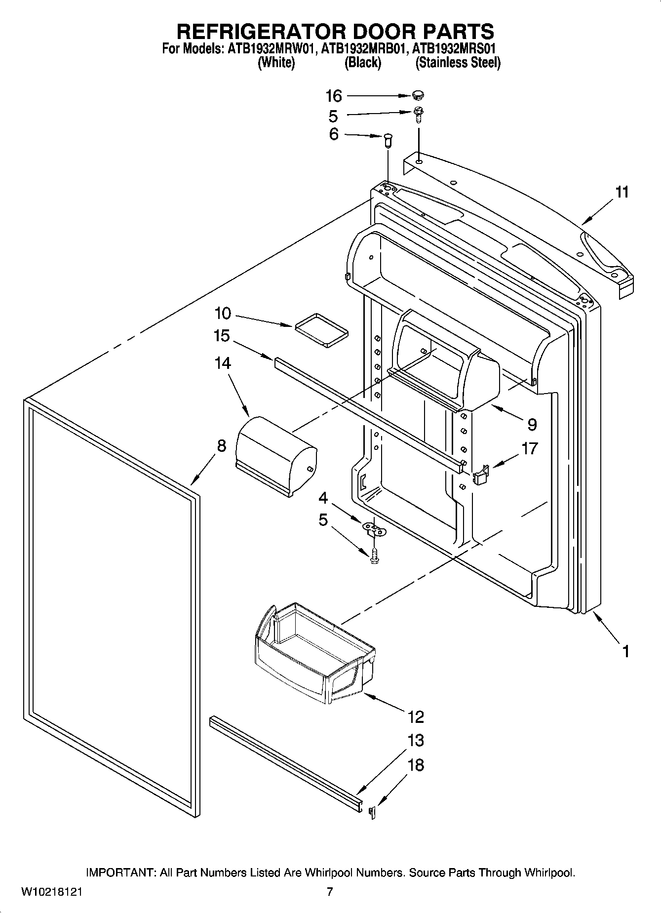 04 - REFRIGERATOR DOOR PARTS