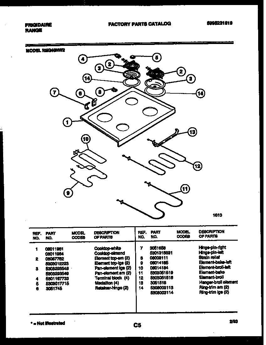 05 - COOKTOP AND BROILER PARTS