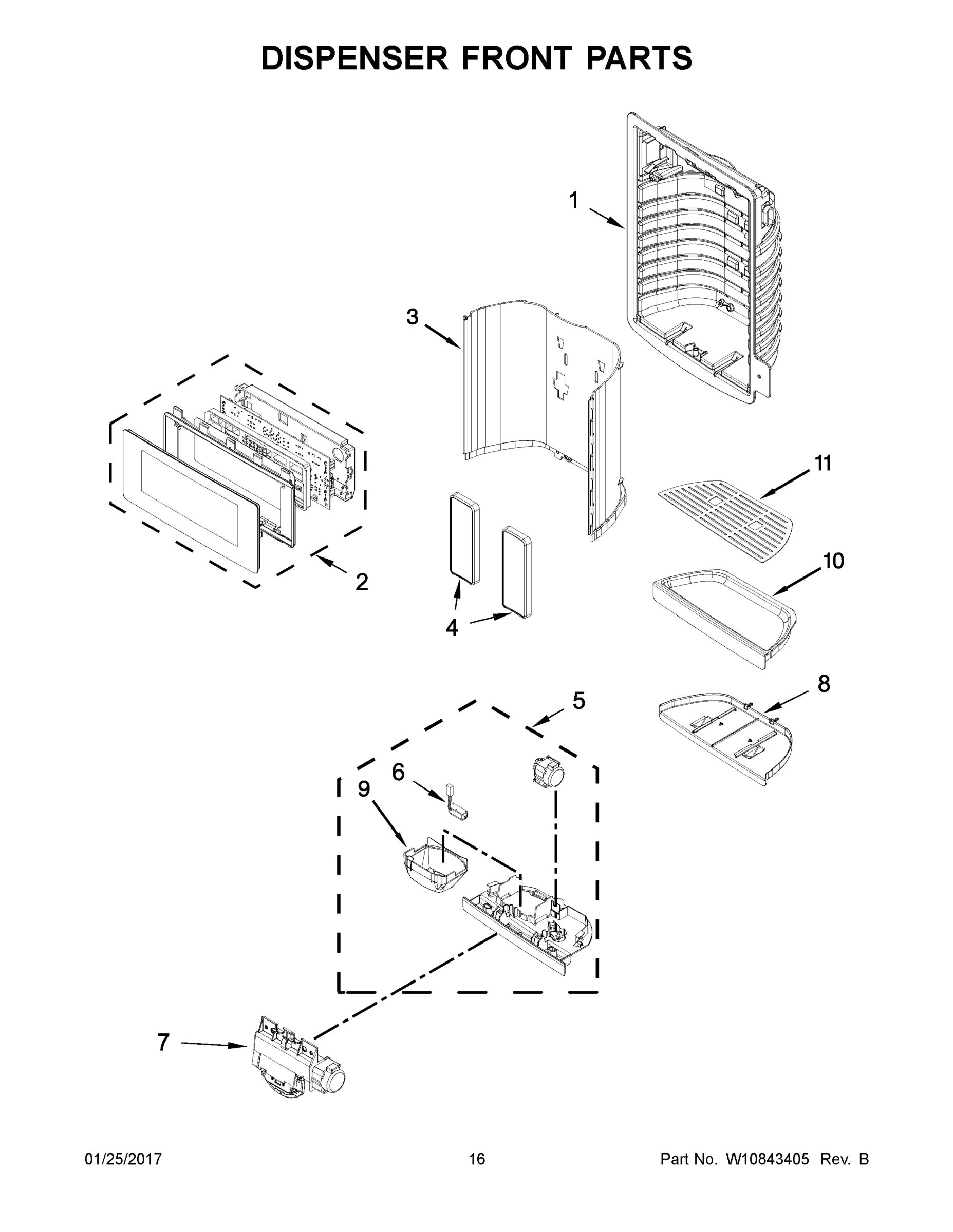 09 - DISPENSER FRONT PARTS